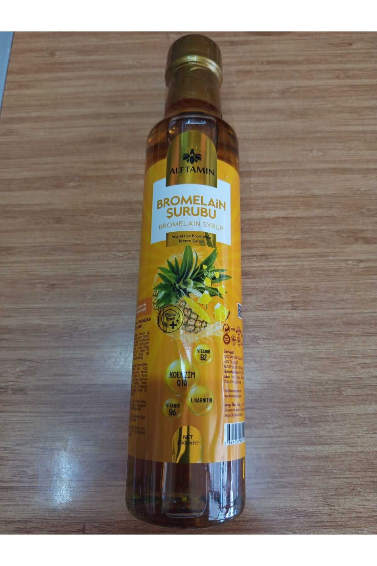 ALFTAMİN Bromelain Şurubu 250 Ml. (Ananas Aromalı)