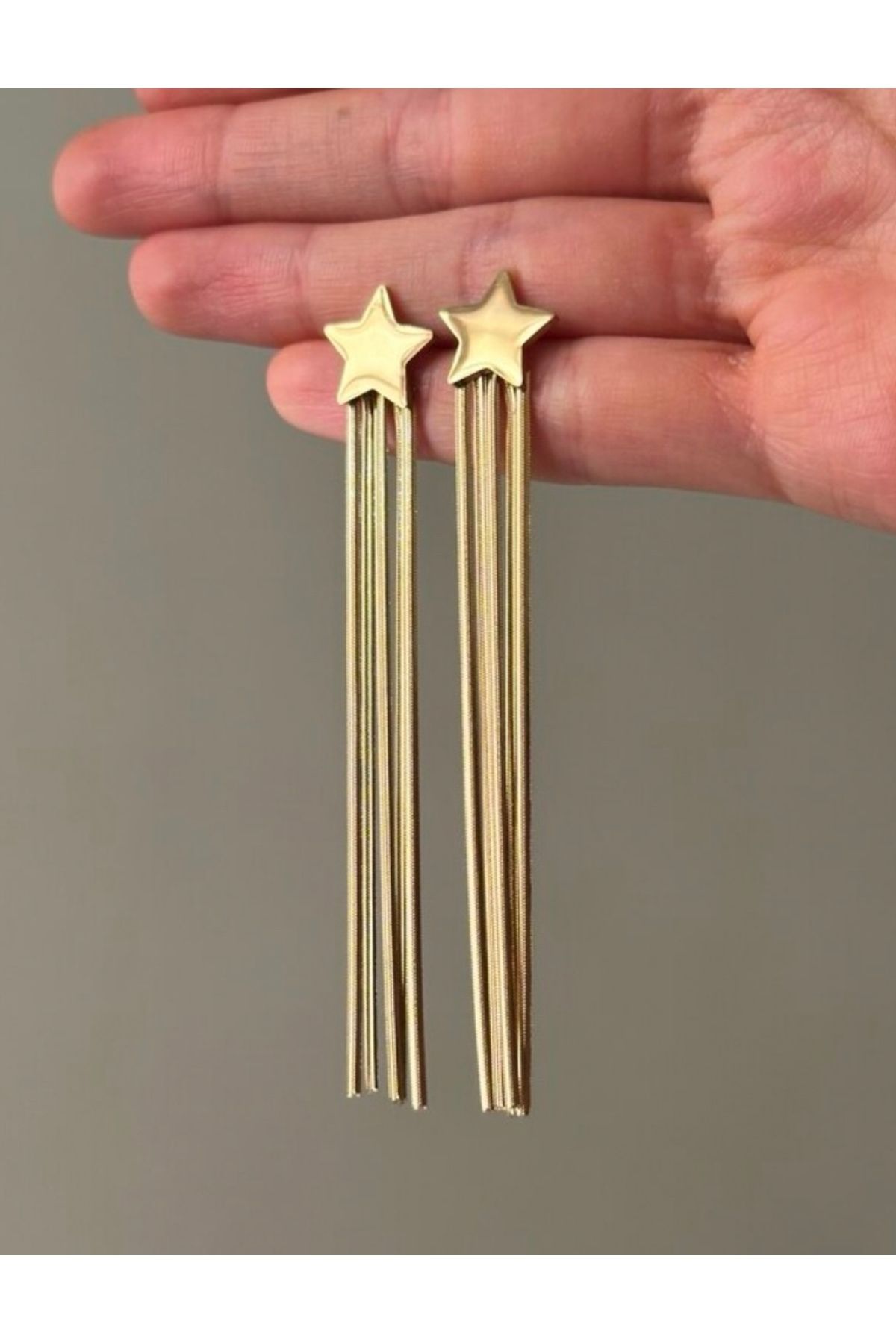 Opia JEWELRY - Yıldız Model Çelik Küpe