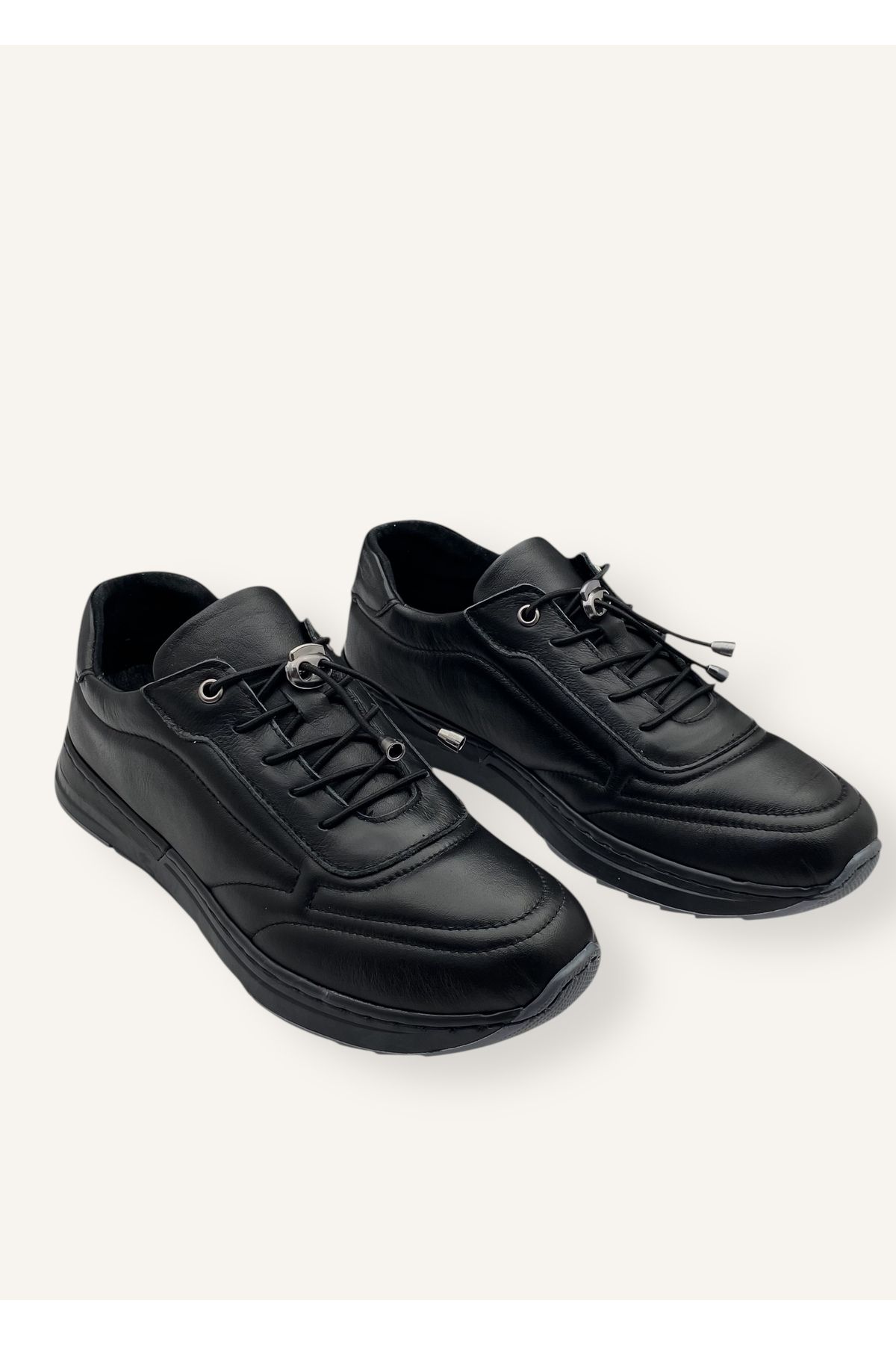 N Napa Shoe Siyah Renk Ortopedik Taban Hakiki Deri Sneakers Kadın Ayakkabı