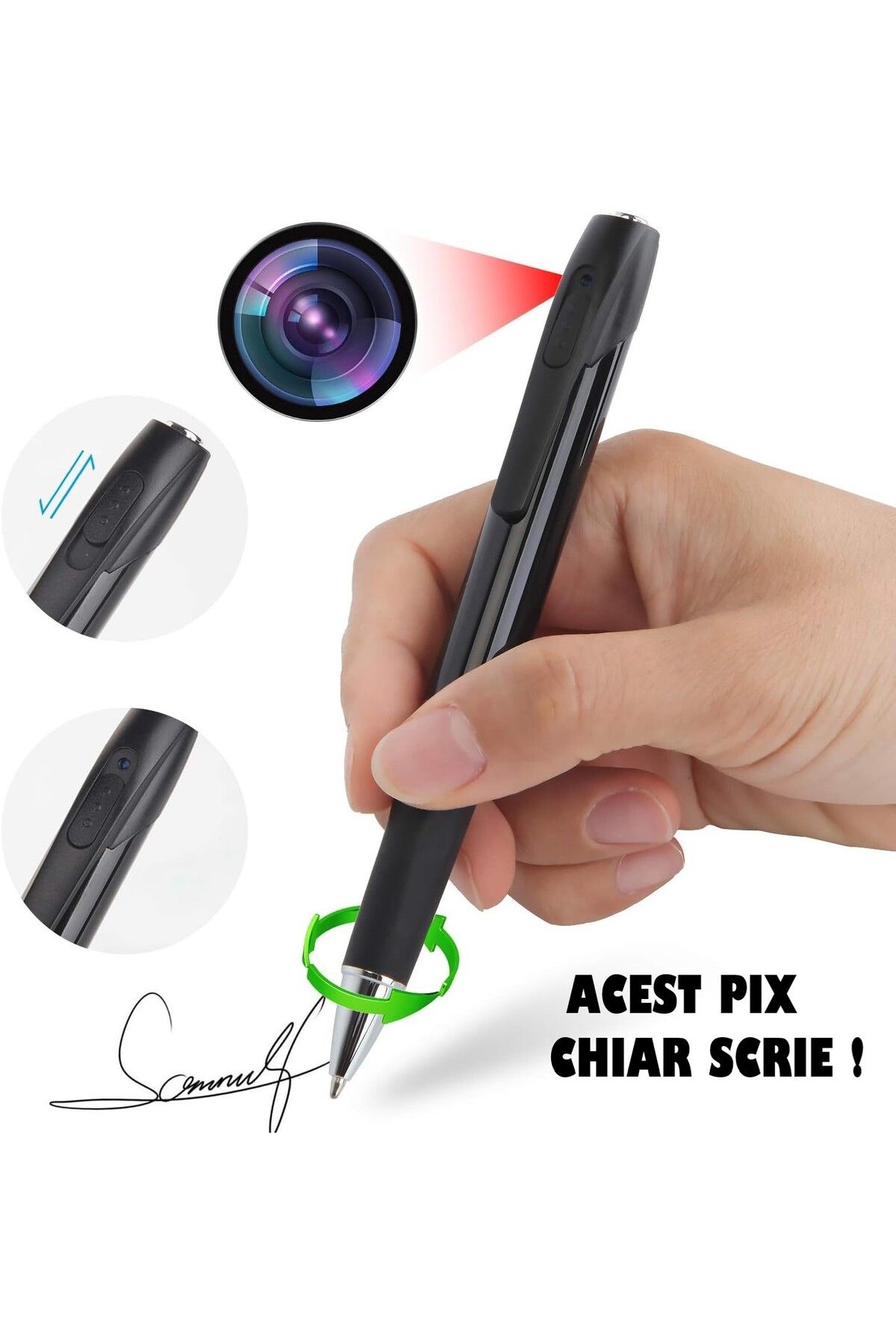 REVOSE-Spy Pen with 1080 Full HD Camera and Microphone, Recording, Photo, Spy Device with Hidden Camera 7
