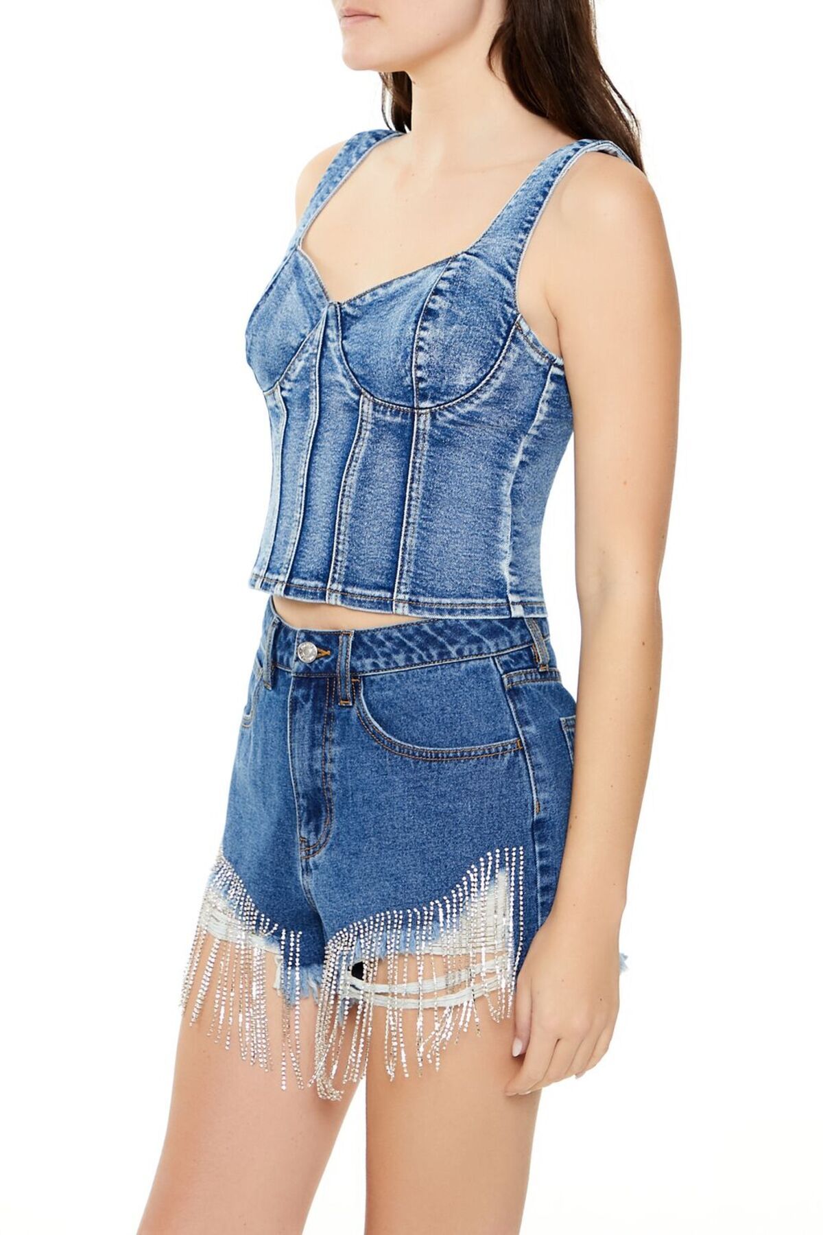 Forever 21 Denim Bluz