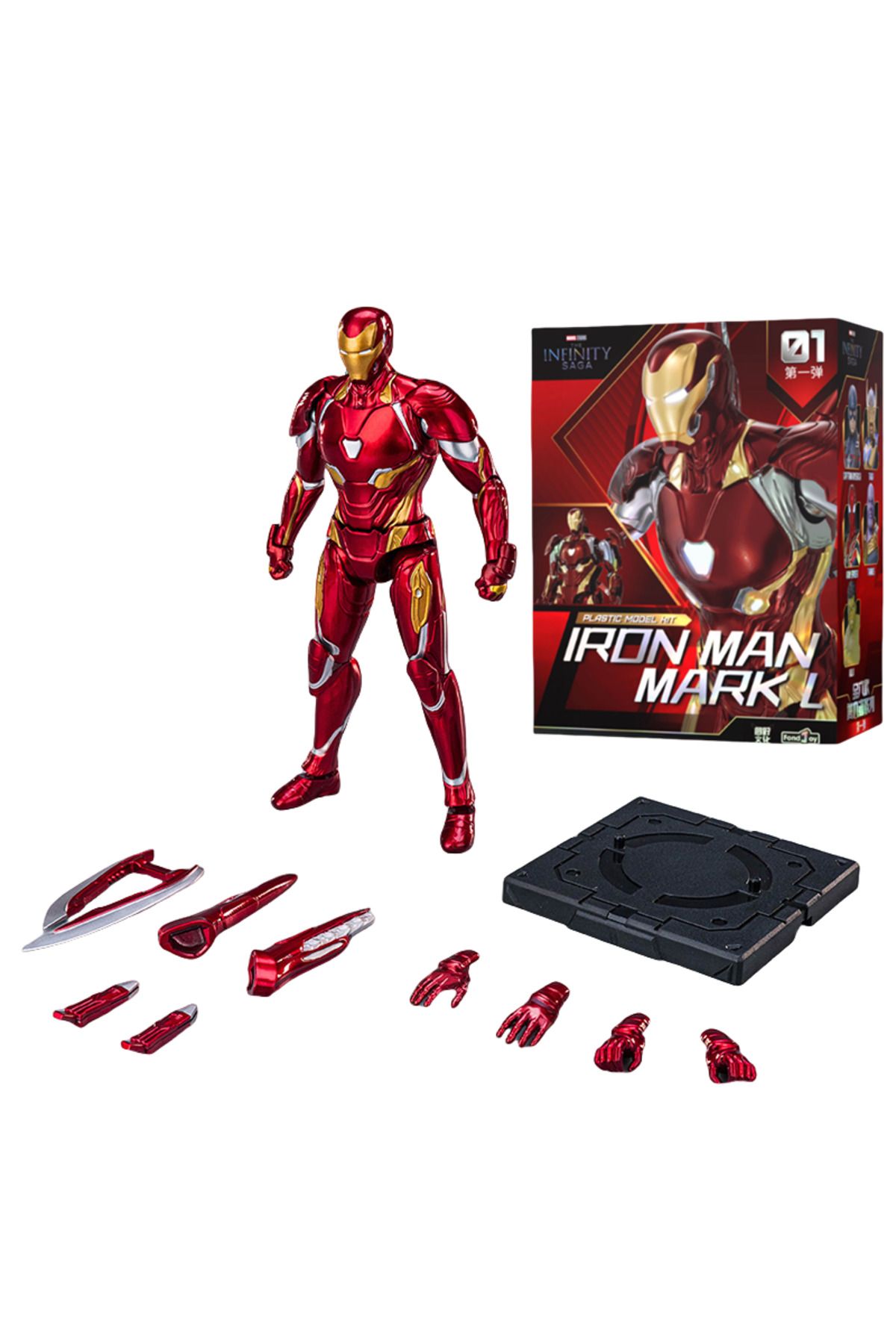 Shem Iron Man Aksiyon Figürü Tony Stark Legend MK50 Kendin Yap Model Kiti Birleştirme