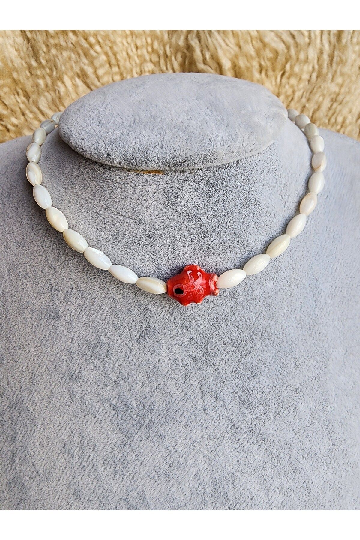AYDOTA Choker Kolye Seramik Balıklı