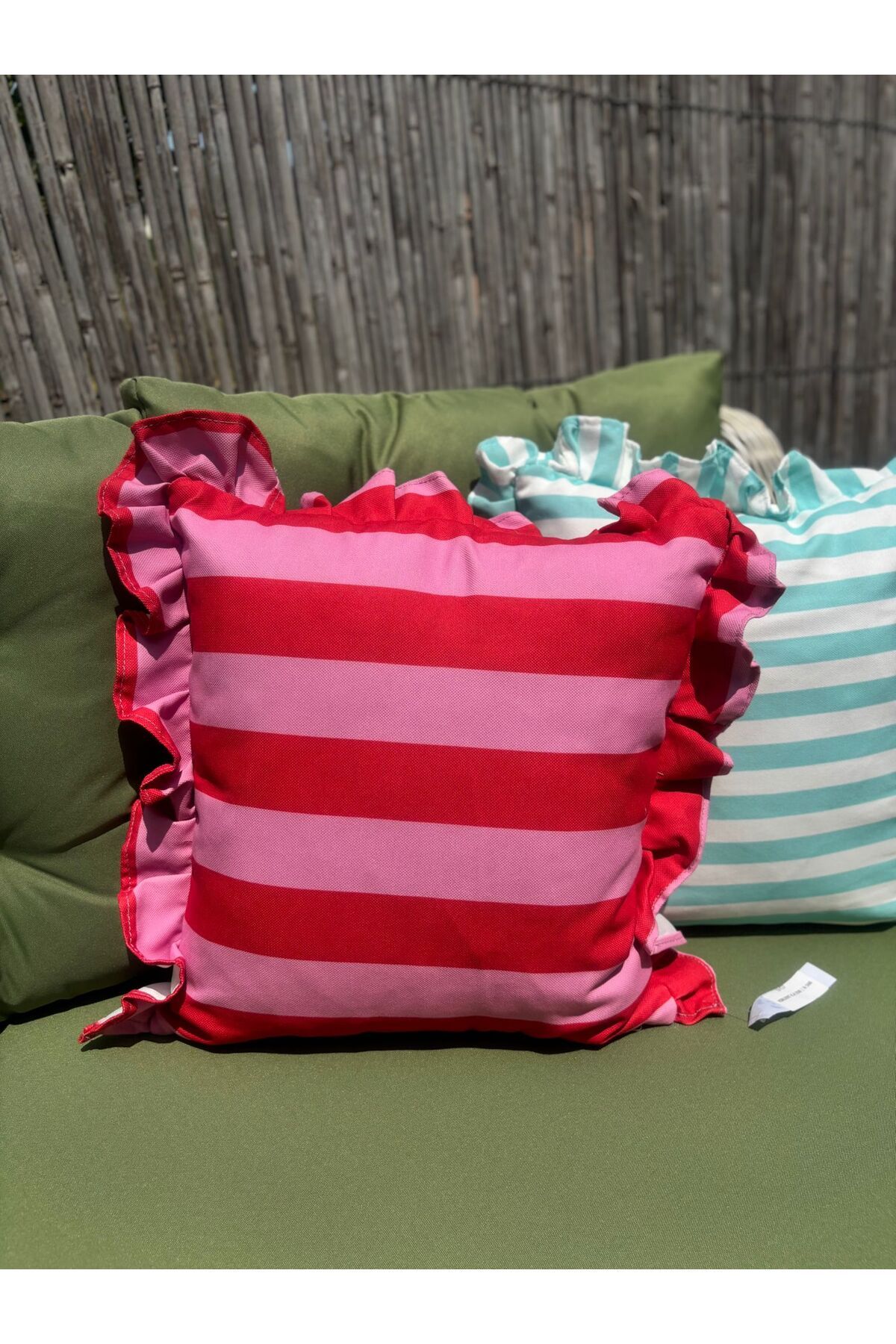 Belletto KIRLENT KIRMIZI PEMBE FIRFIRLI 45X45