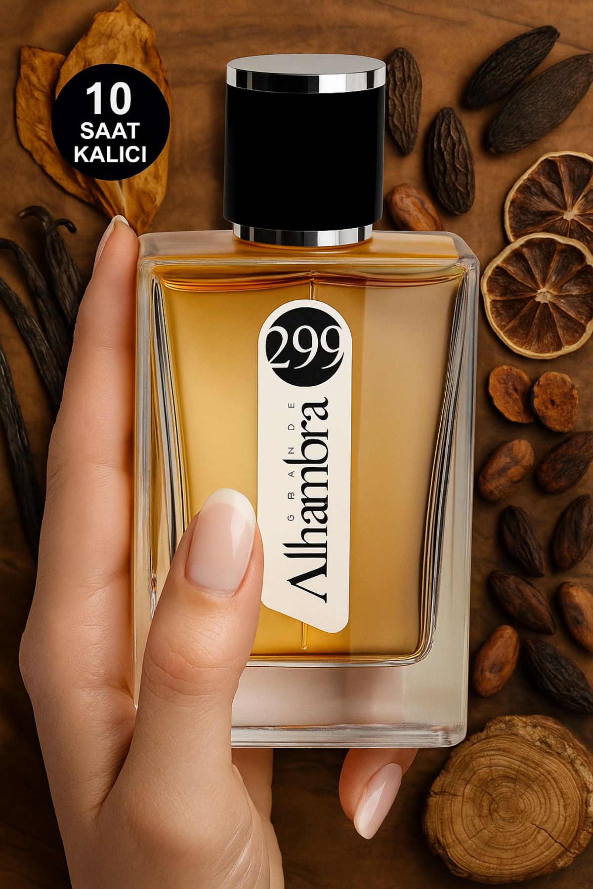 Grande Alhambra Ga 299 Unısex 50 ml Parfüm Edp Orıental Vanilya, Kakao, Tonka Tütün Çiçeği Vanilya Kuru Meyveler