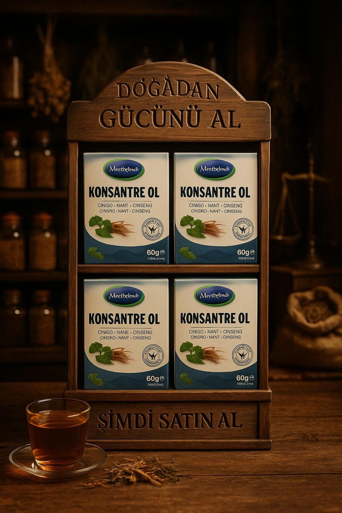 Çare Burada "Konsantre Ol" Çayı 40'lı Süzen Poşet (4 Adet)