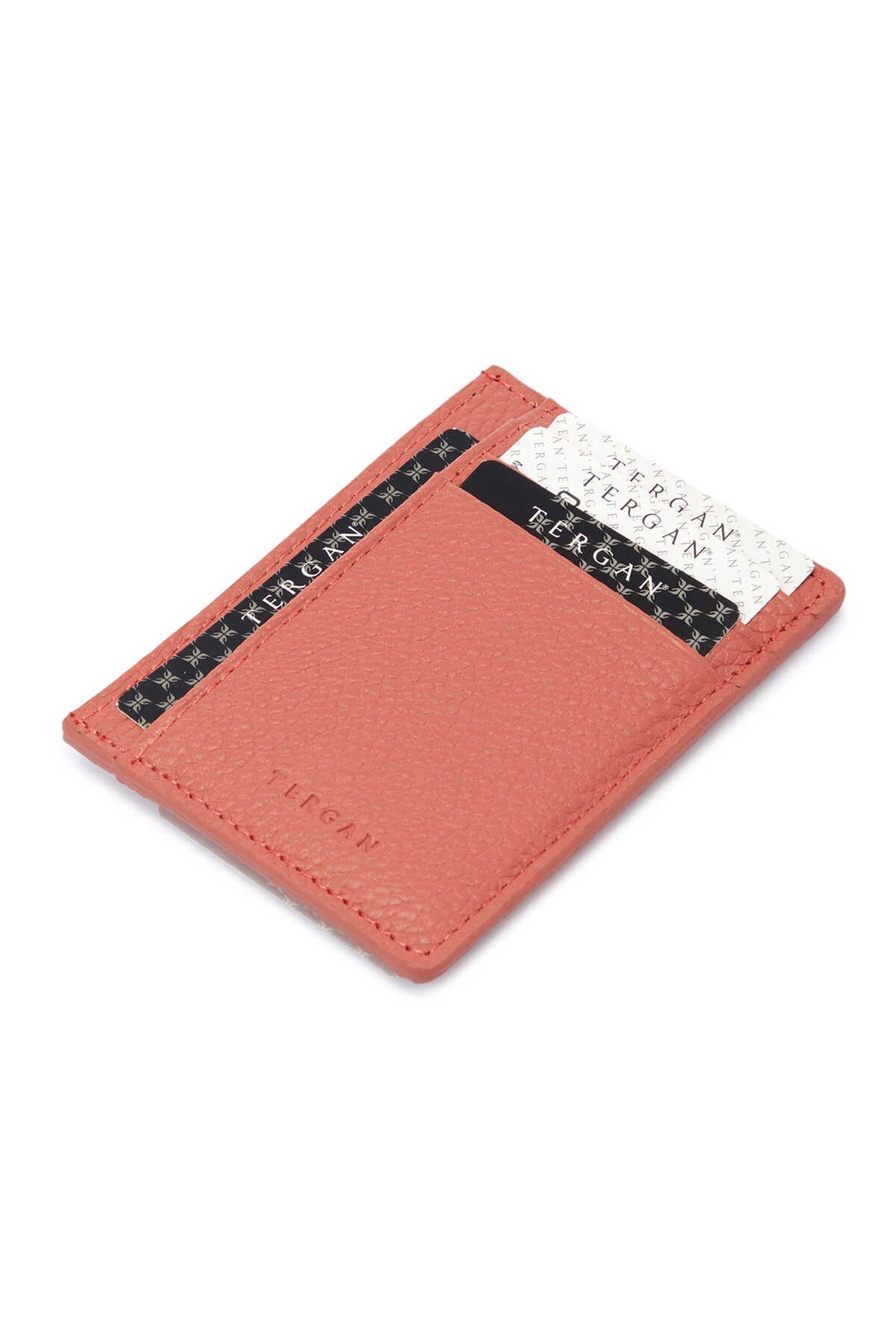 Tergan Pembe Deri Unisex Kredi Kartlık - S1KK00001676-S2A