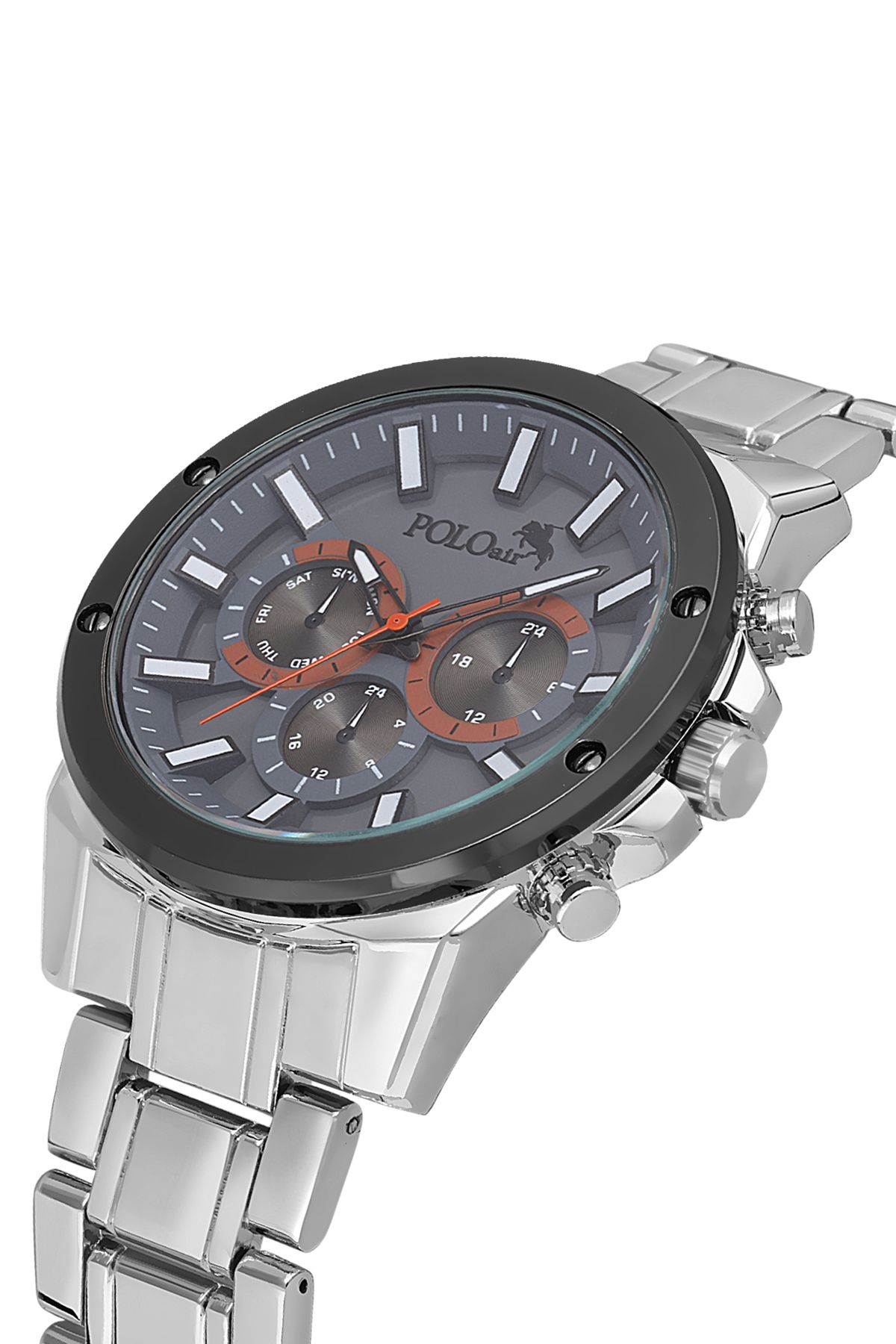 Polo Air Spor Kasa Erkek Kol Saati Gümüş Gri Renk PL-0992E3x