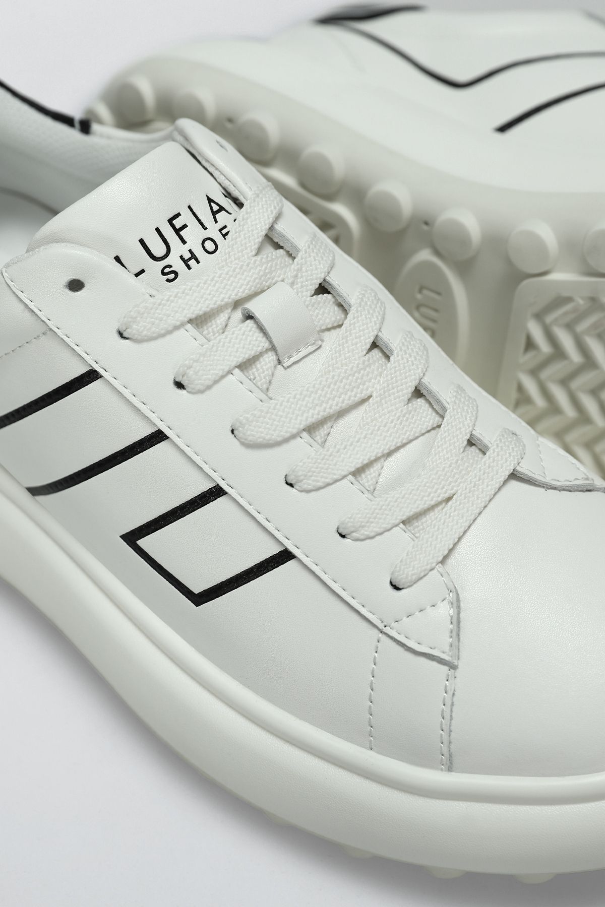 Lufian-111230269 Harold Smart Casual Pantofi pentru bărbați alb 3
