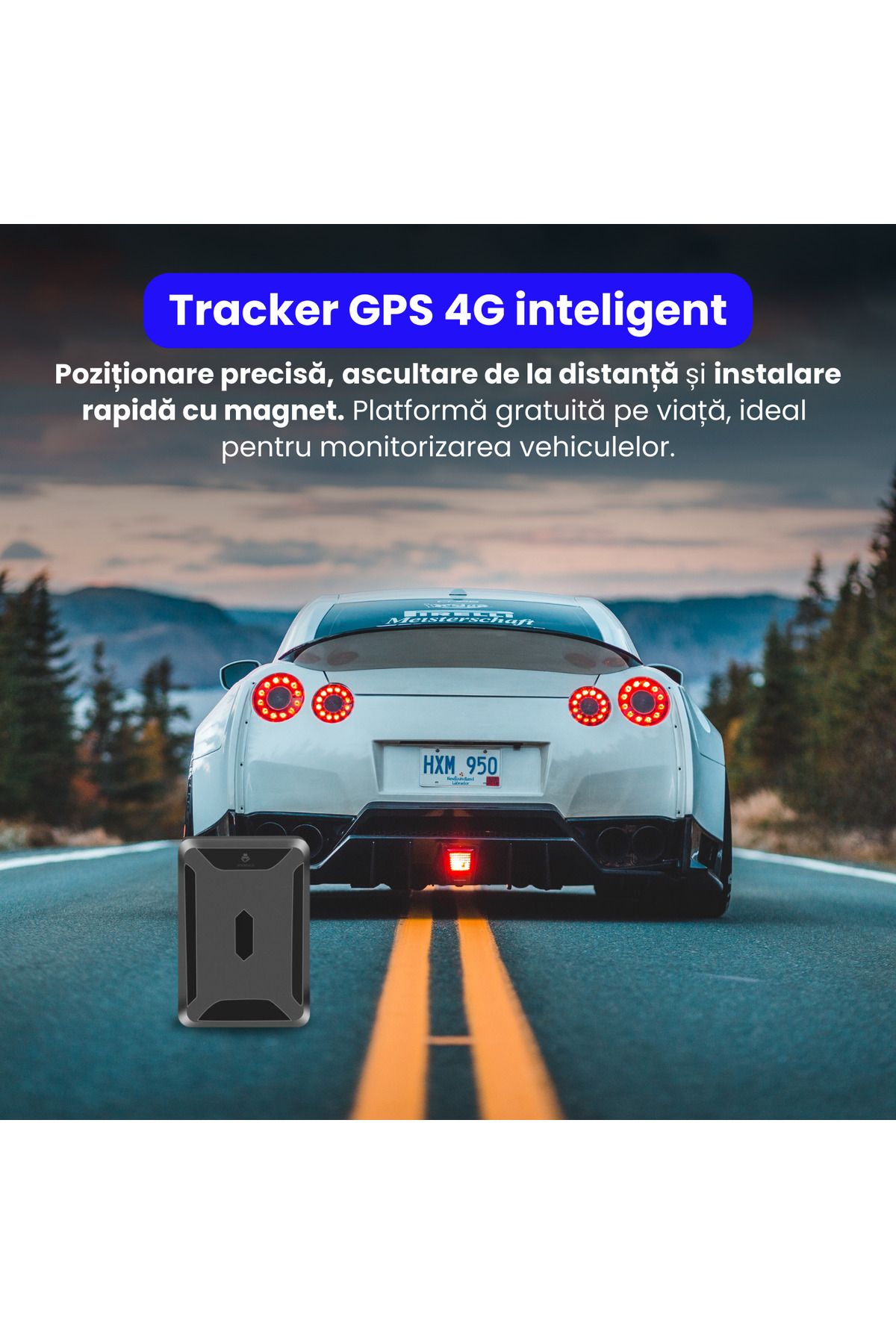 Spionescu-4G GPS tracker with strong magnet, 10,000 mAh battery, real-time location via app, audio monitoring 2