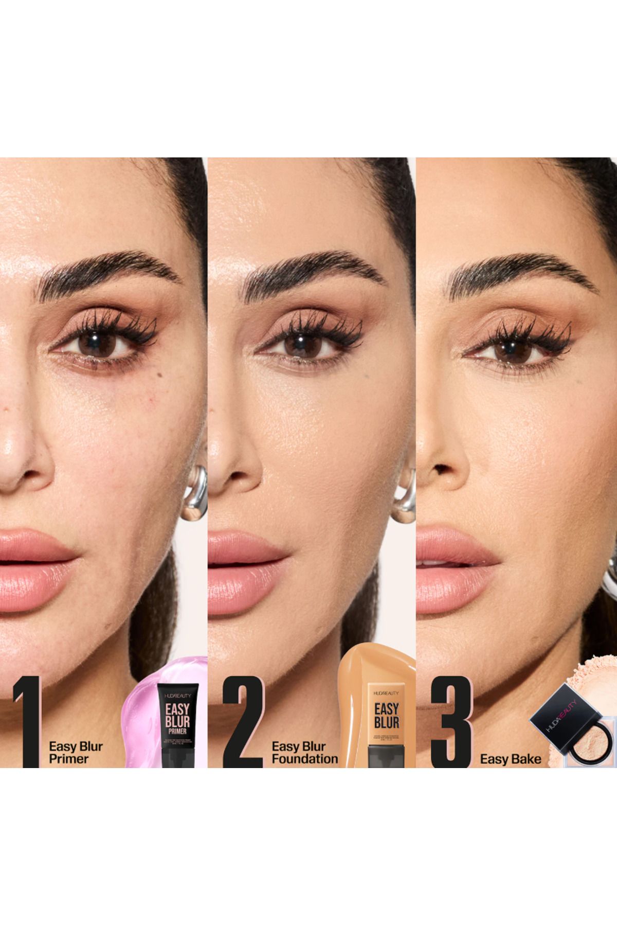 Huda Beauty-Easy Bake Loose - Fixing Powder a Light Radiance for the Skin Long Lasting Permanence (20 g) 4