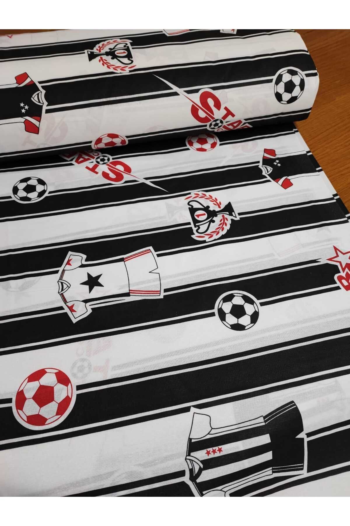 Bebek Özel Pamuklu Bebek Çocuk Lastikli Çarşaf ve Yastık Kılıfı 60x120 Siyah Beyaz