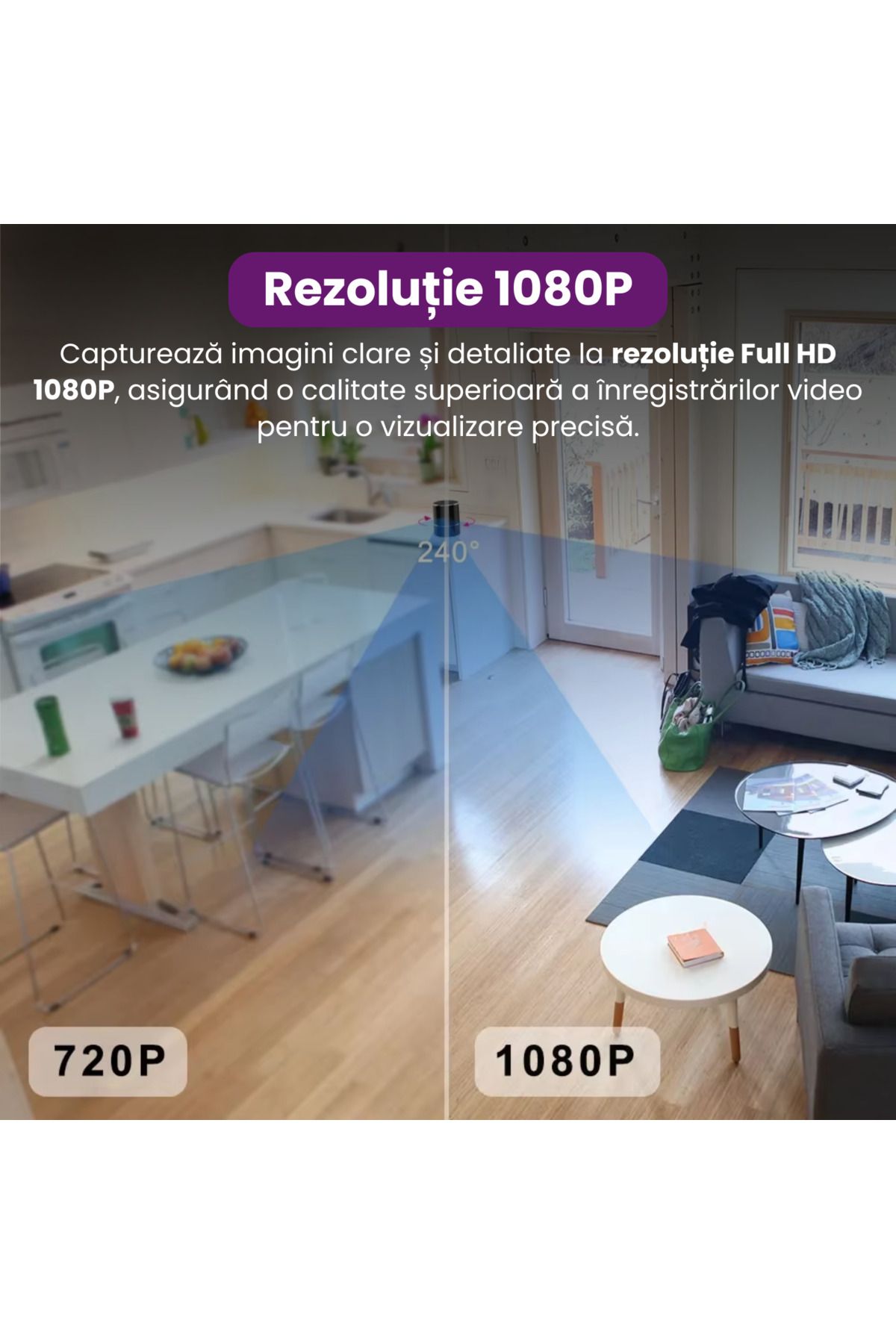 Spionescu-Bluetooth speaker with hidden camera, Wifi, 240° sensor rotation, motion detection 5