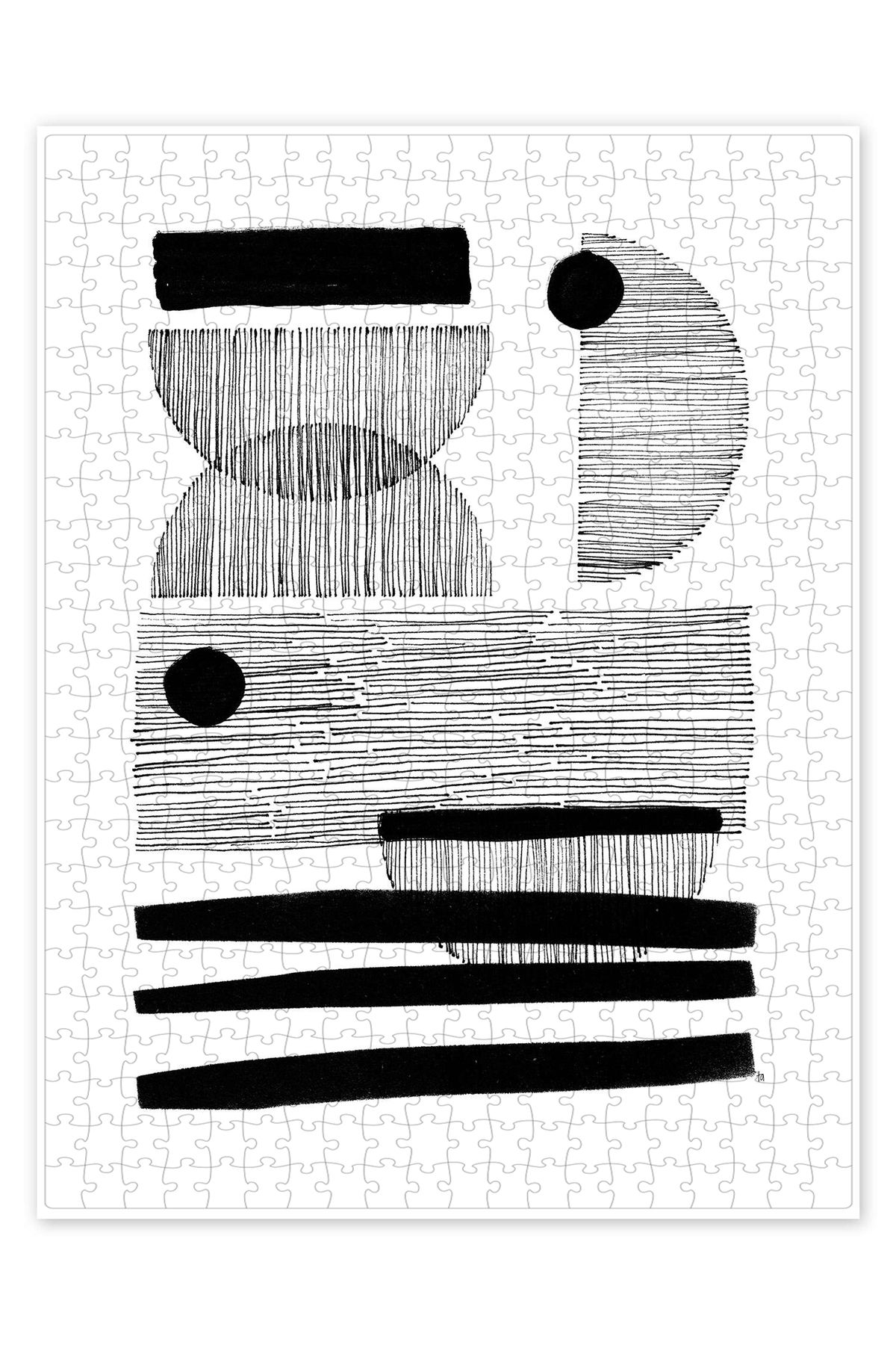 Jeronkarji Borderline 500 Parça Puzzle Yapboz Bohem Soyut Sanat Temalı