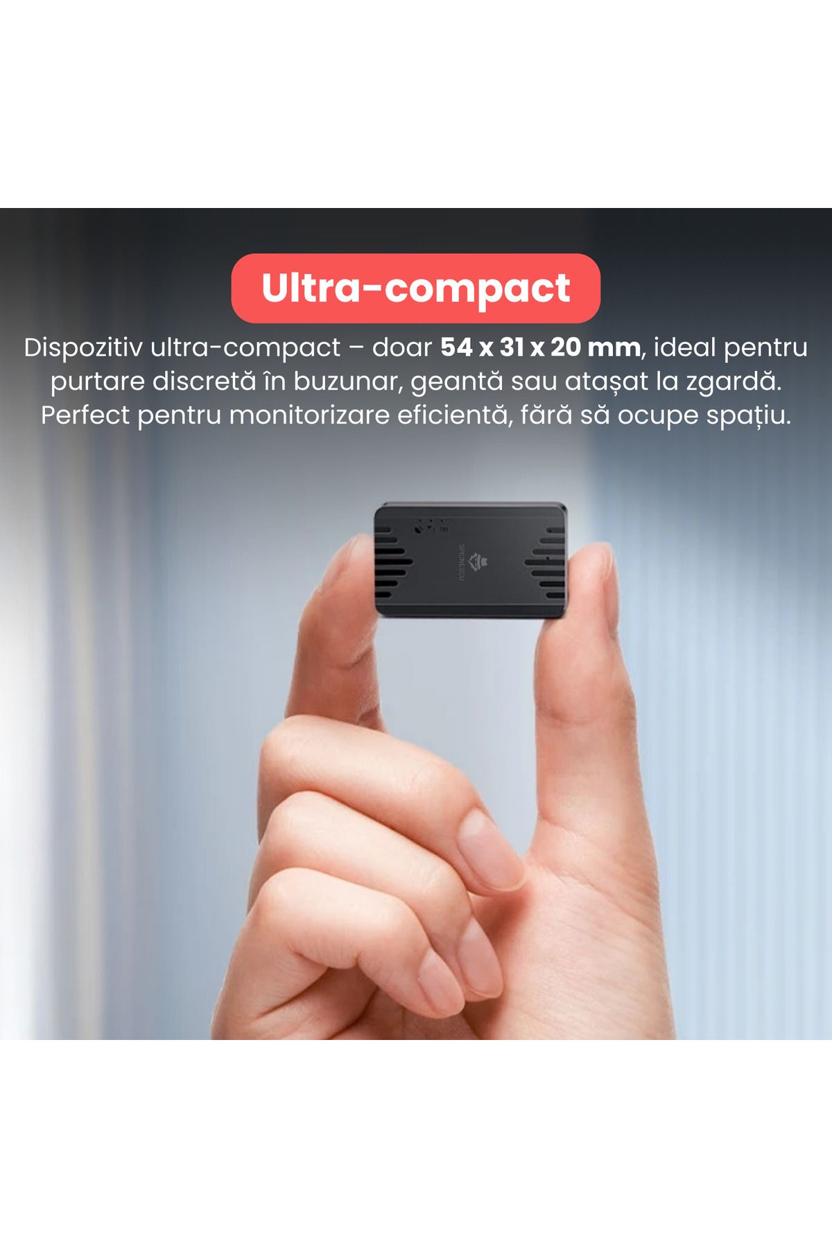 Spionescu-Smart 4G GPS Tracker, real-time location, anti-loss alert, route history function, 5000 mAh 4