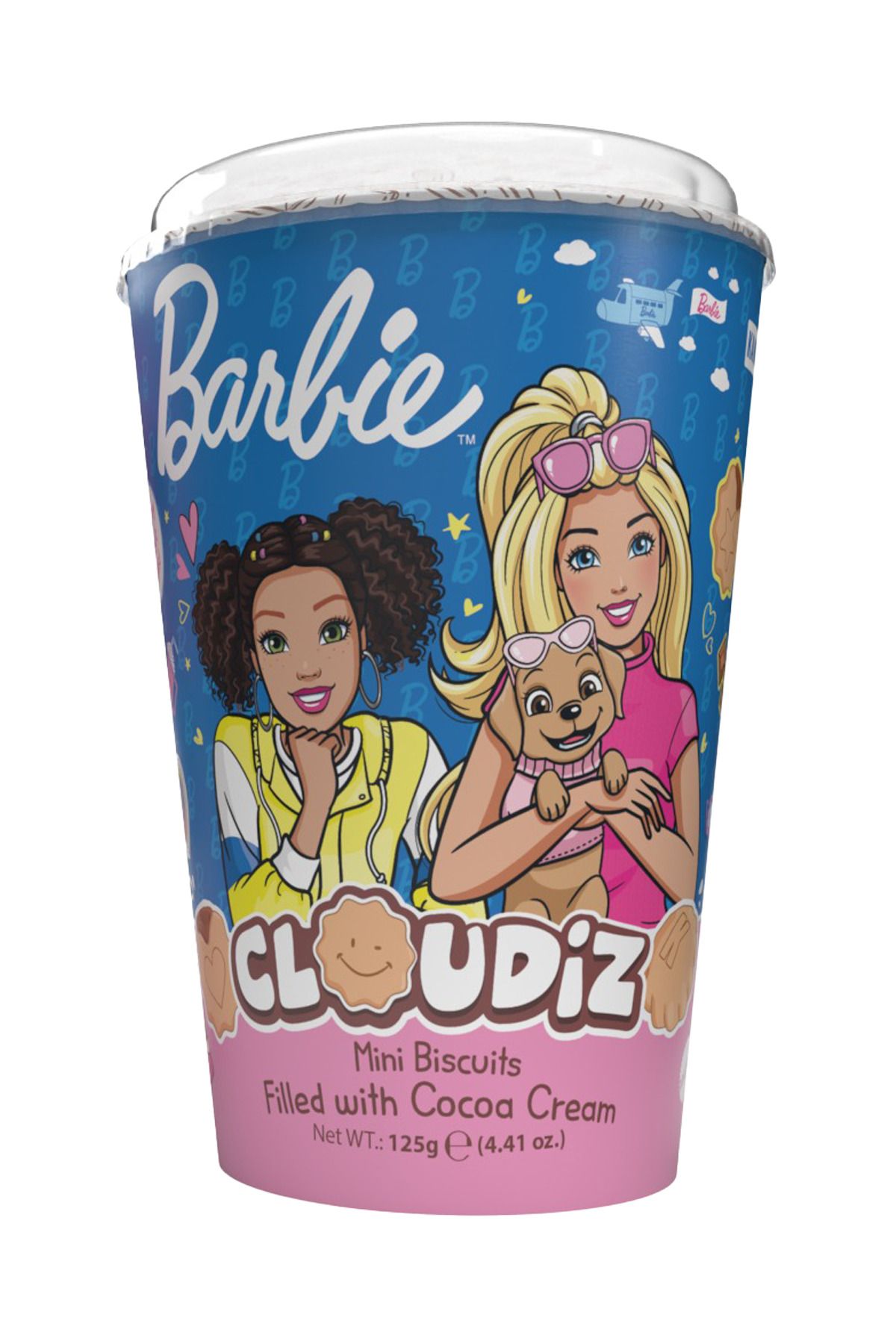 KANDİZ Barbie Cloudiz Cup Chocolate 125 Gr. x 24 Adet