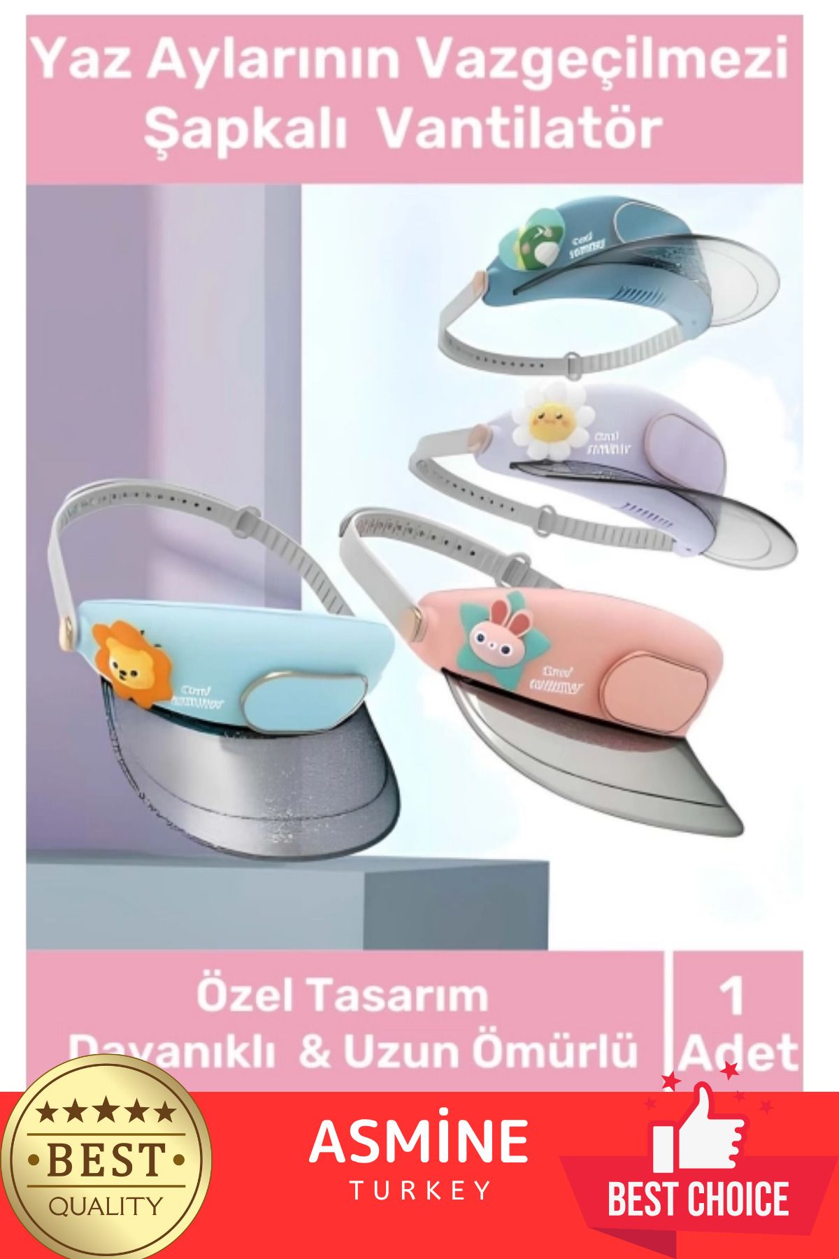 Örensa Premium Seri 3 Kademeli Usb Şarjlı Sessiz Soğutan Yaz Aylarının Vazgeçilmezi Şapkalı Fan Vantilatör