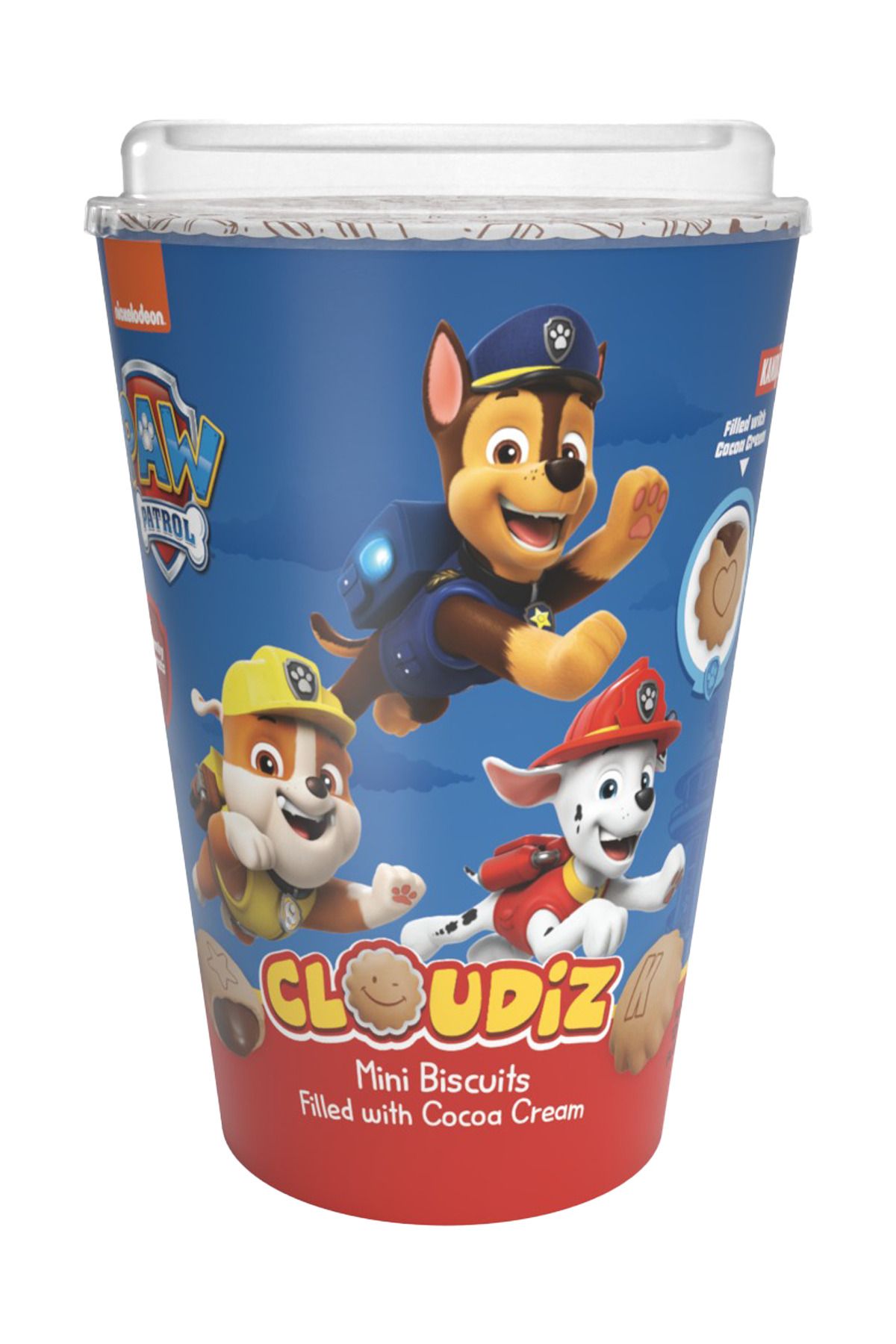KANDİZ Paw Patrol Cloudiz Cup Chocolate 125 Gr. x 24 Adet