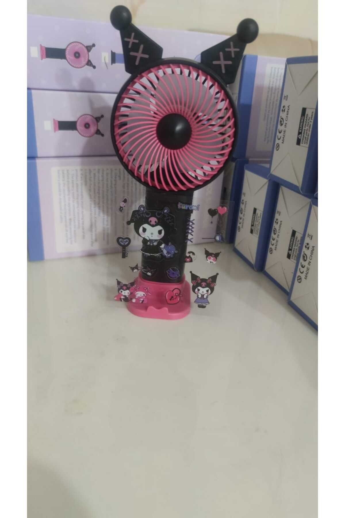 ARELL TEKNOLOJİ Arell Teknoloji Kuromi El Fanı Sticker Etiketli