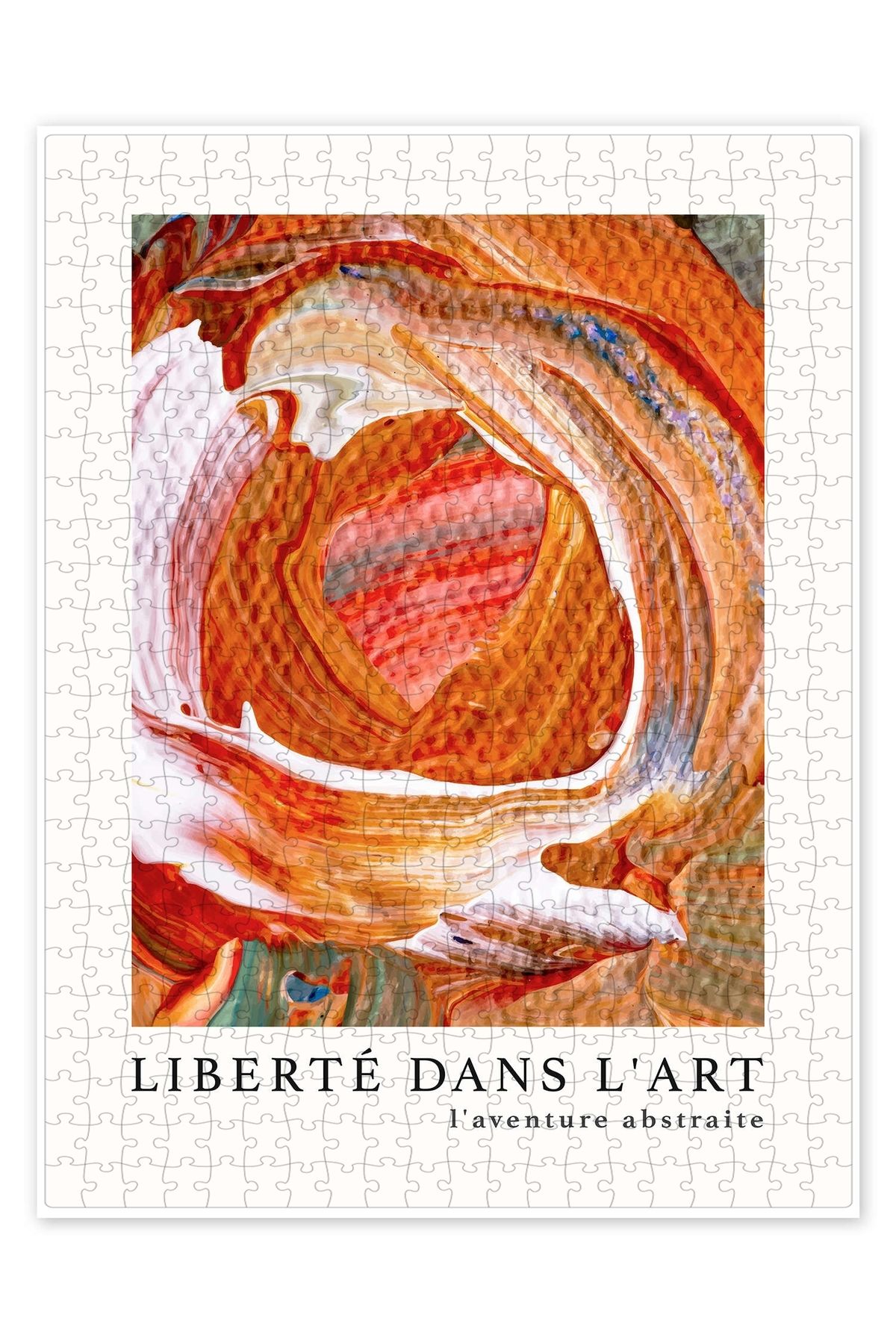 Jeronkarji Liberté dans l'art n° 6 500 Parça Puzzle Yapboz Bohem Soyut Sanat Temalı