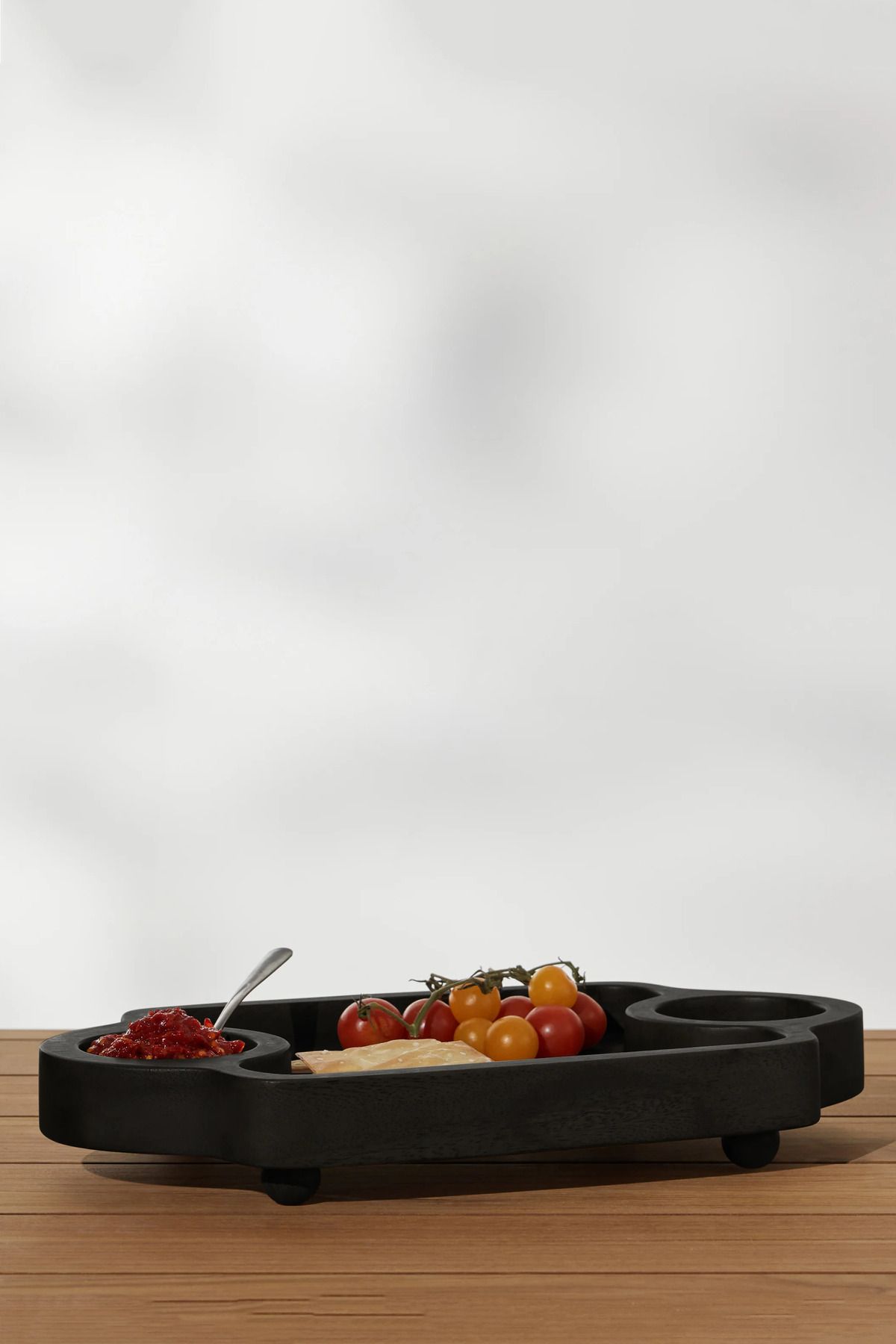 PASAWOODS Nisso Ahşap Malzeme Dekoratif Çerezlik (22x39x6 cm) - Minimalist Tasarım