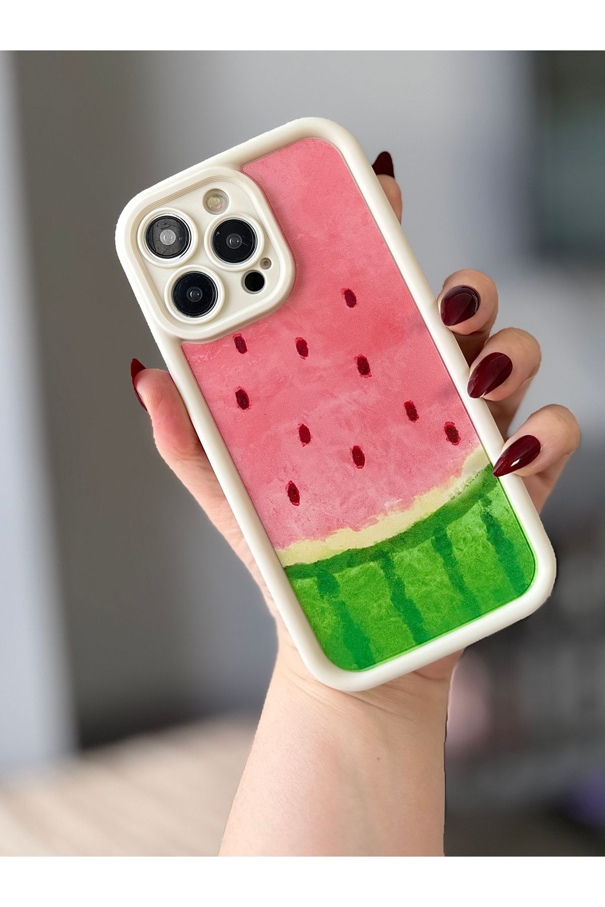 MirazTasarim IPHONE 14 PROMAX KARPUZ DESENLİ KILIF