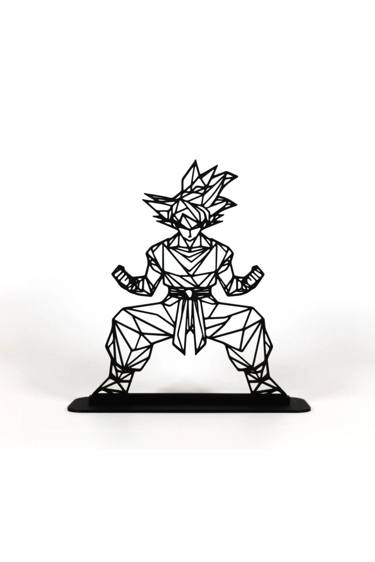 EmAy3d Geometric Çizim Goku Masa Üstü Stand Biblo – Şık ve Modern 3D Dekor