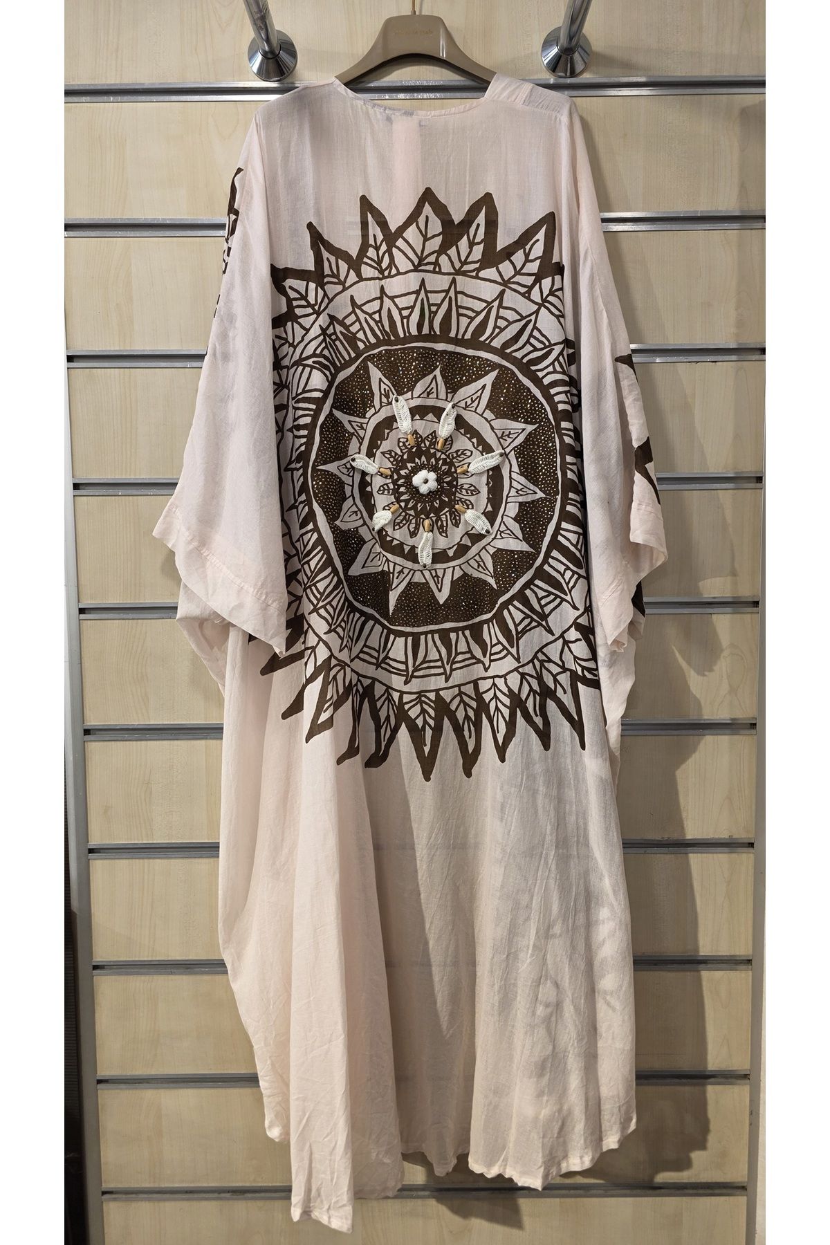 Park Moda Kimono Mandala Desen Ham Pamuk