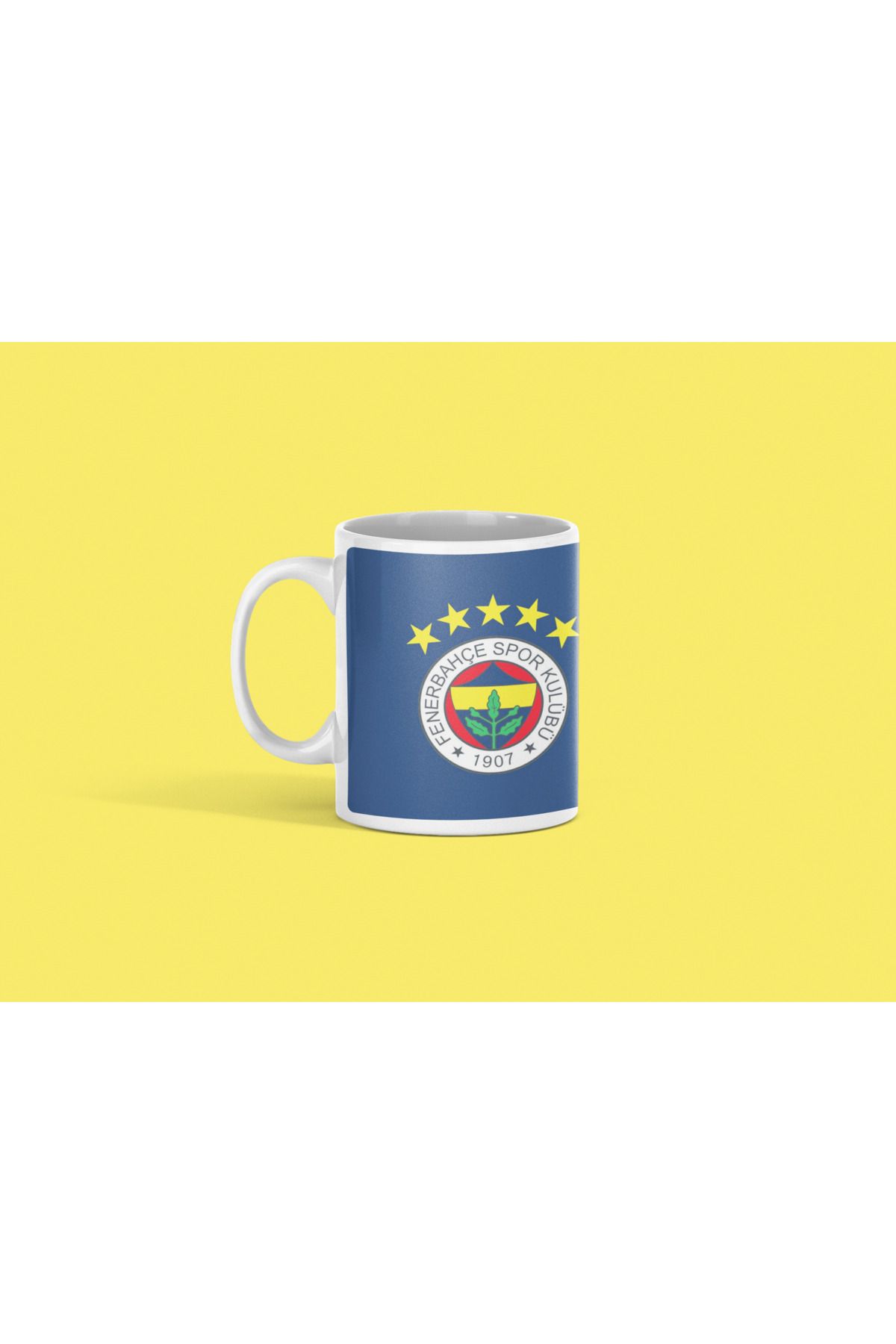 Crocodile Design Studio Fenerbahçe Amblemi Baskılı Hediyelik Porselen/Seramik Çay Kahve Kupa Bardak