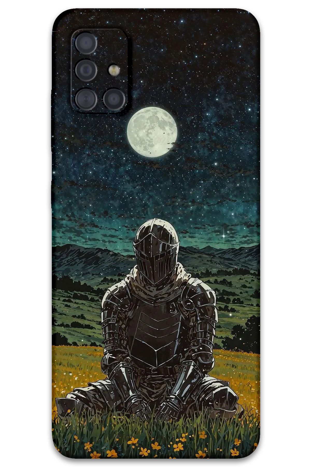 Gramaphone Galaxy M31s Uyumlu Retro Desenli Telefon Kılıfı + Ekran Koruyucu - 5844