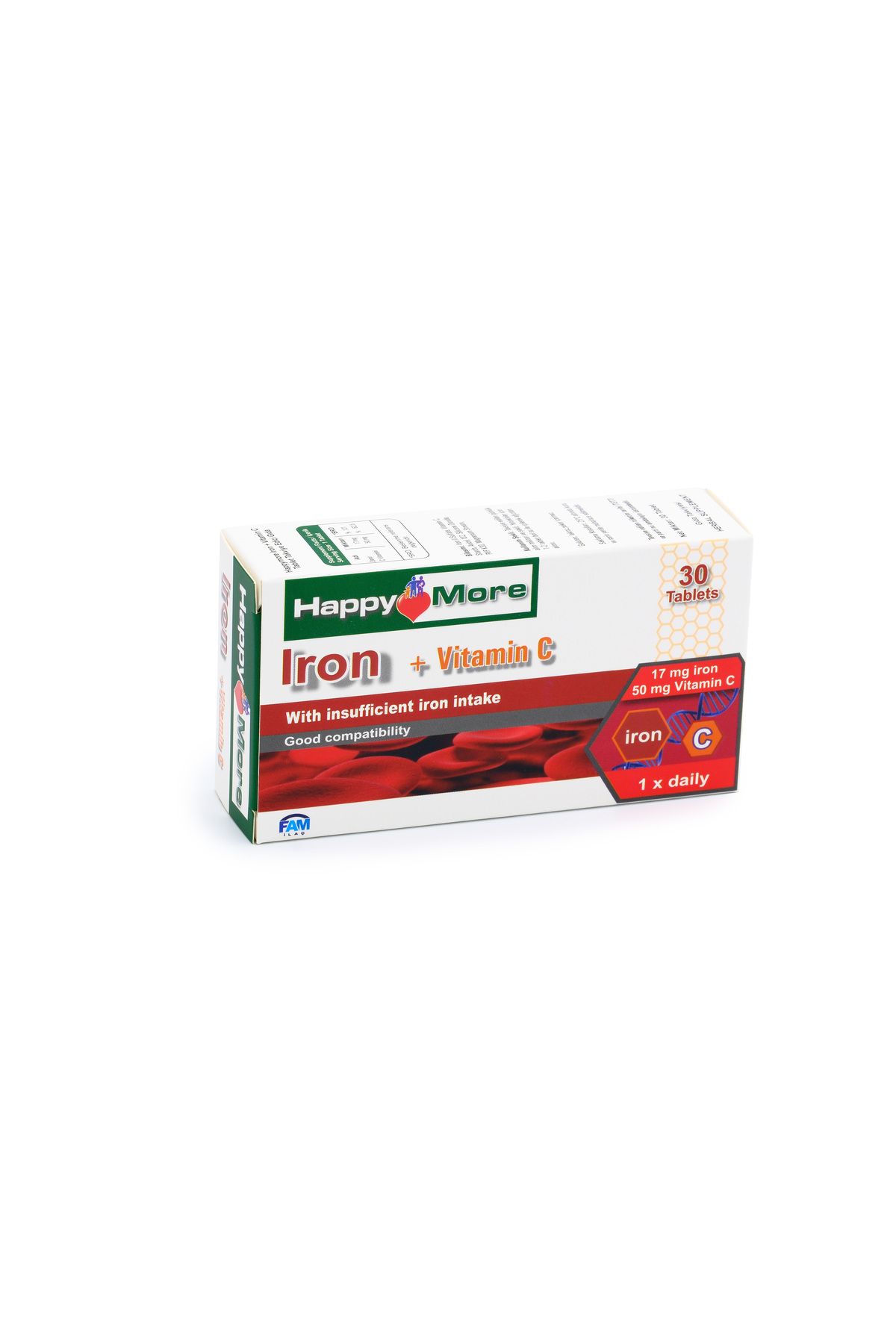 HappyMore Demir ve Vitamin C İçeren Takviye Edici Gıda
