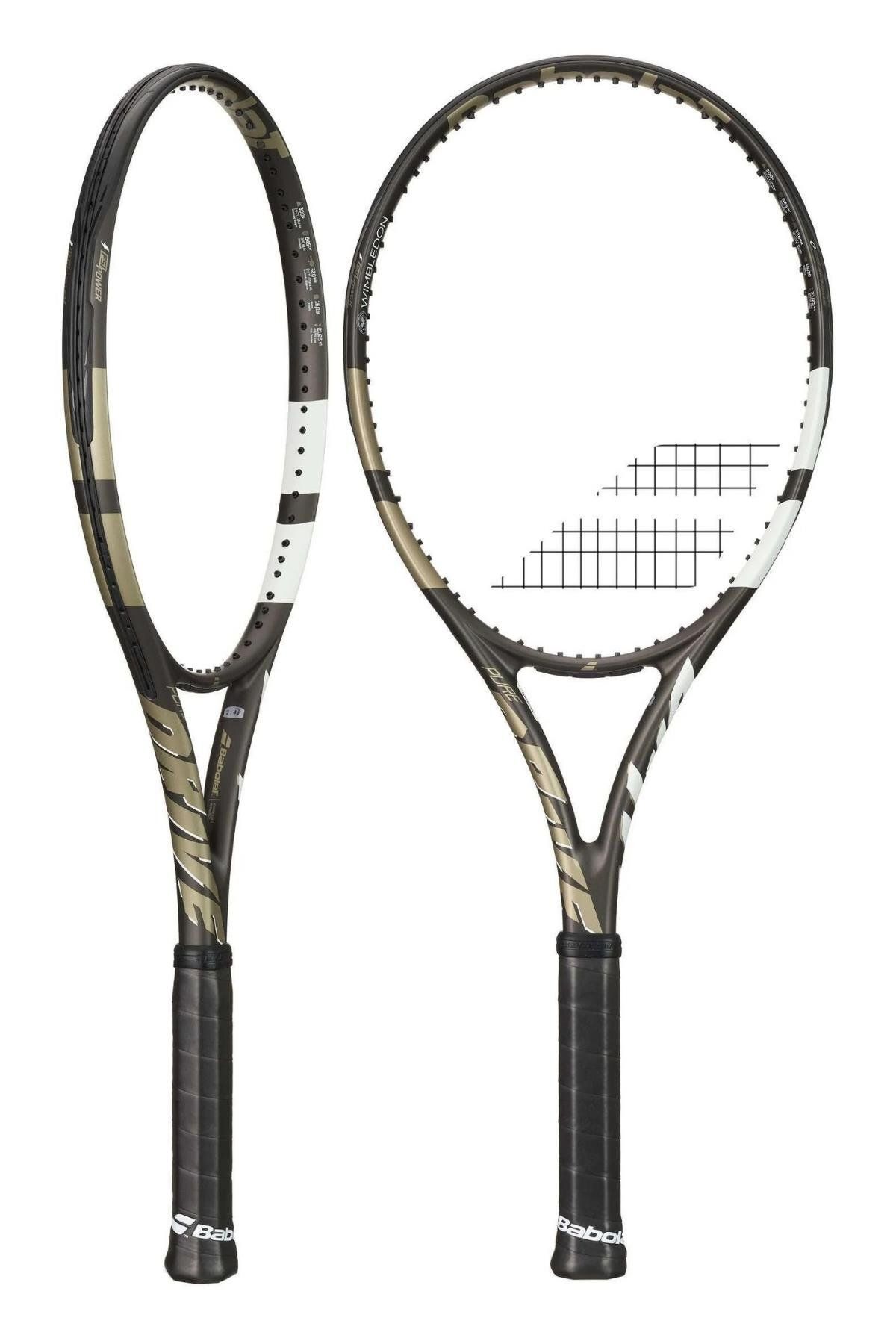 BABOLAT Pure Drive Wimbledon 300 gr Performans Yetişkin Tenis Raketi (Grip L2 / 27")