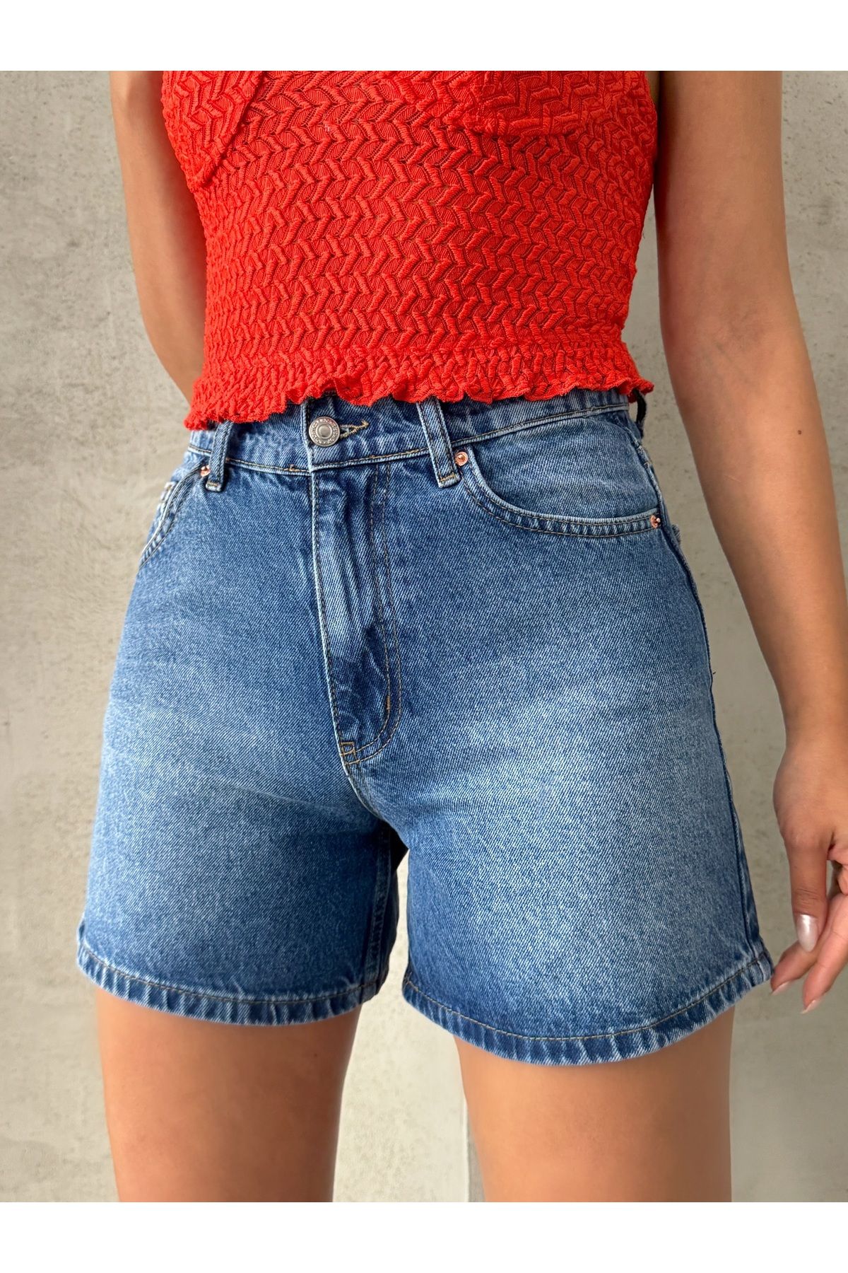 Miss Prova City Boy Mavi Denim Şort MISSSRT424