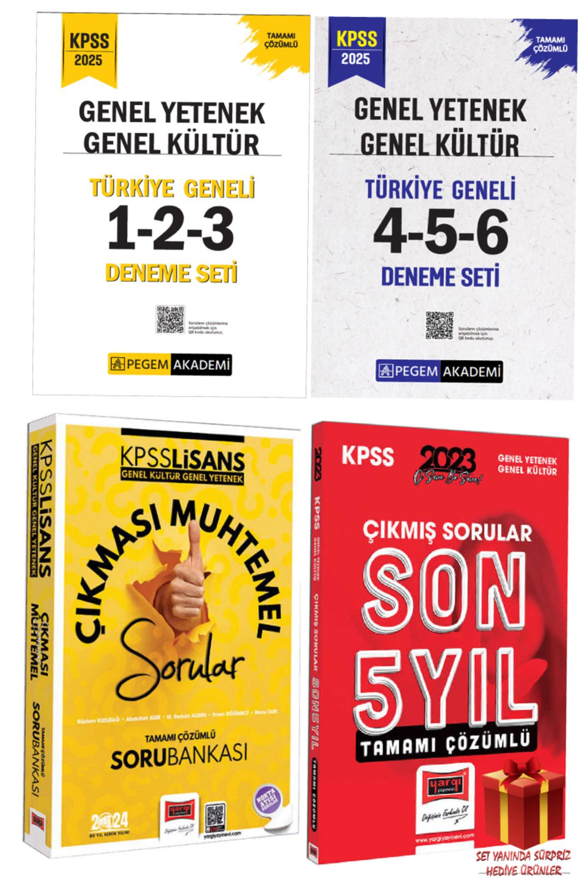 Pegem Akademi Yayıncılık 2025 Pegem GYGK Türkiye Geneli Deneme Sınavları+GYGK Çıkmış Sorular+Çıkması Muhtemel Sorular