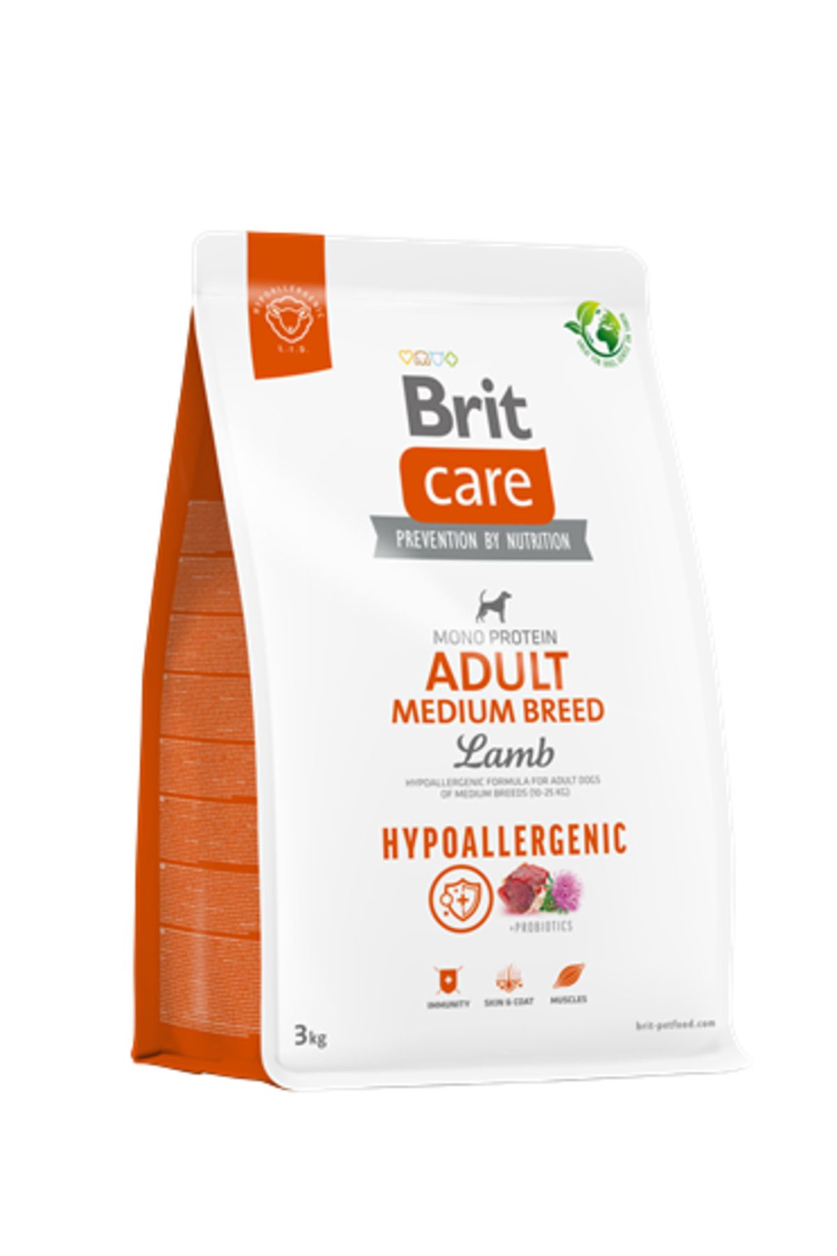 Brit Care 3 kg X 4 ADET Orta Irk Yetişkin Köpekler İçin, Tek Proteinli, Hipoalerjenik, Kuzu E ZRNET