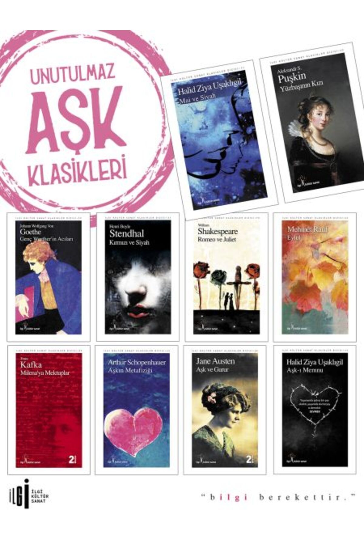 İlgi Kültür Sanat Yayıncılık Unutulmaz Aşk Klasikleri Seti (10 Kitap Takım)