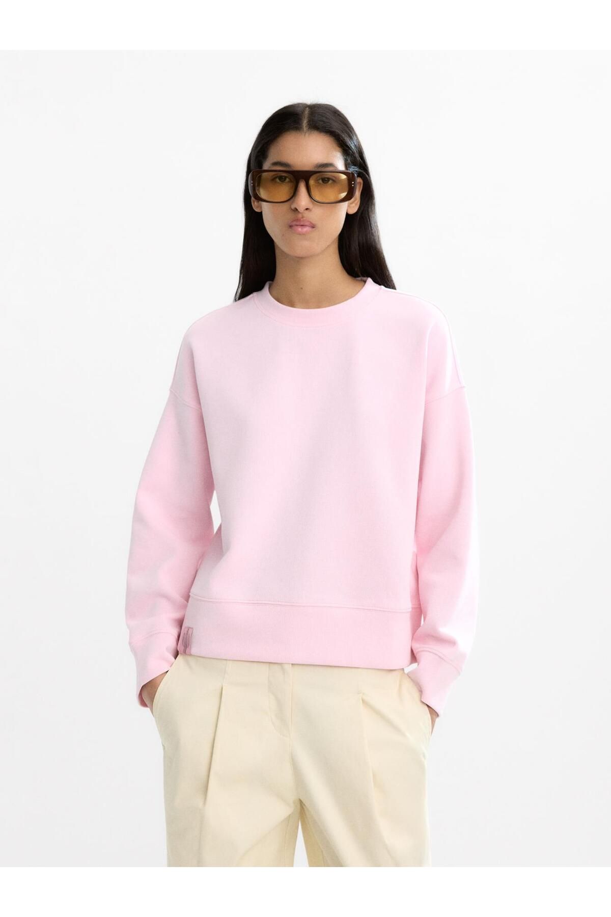 PARFOIS Desenli Pamuk Sweatshirt