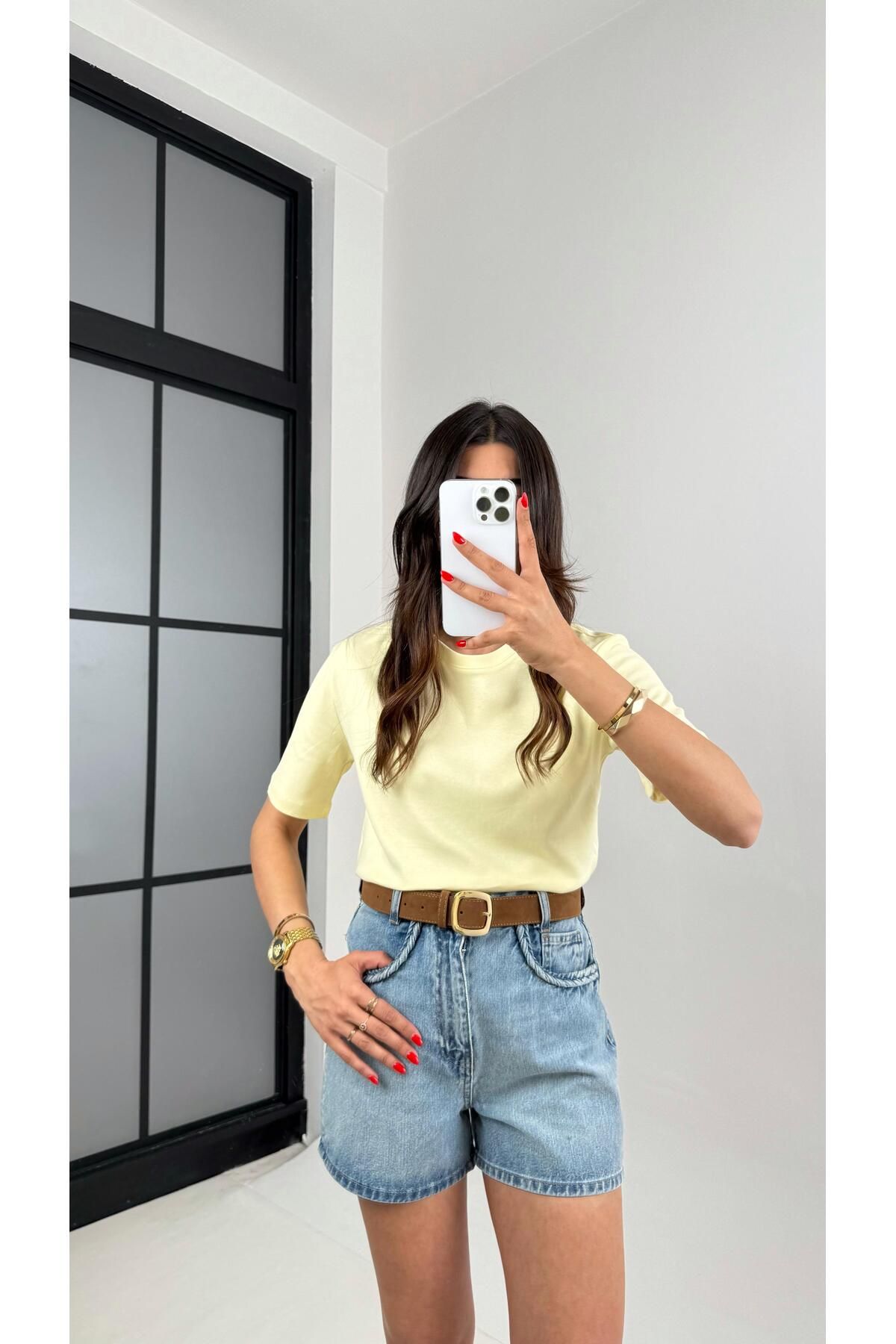 Gaus Sarı MD Muadil Kısa Kol Tshirt Gaus00480