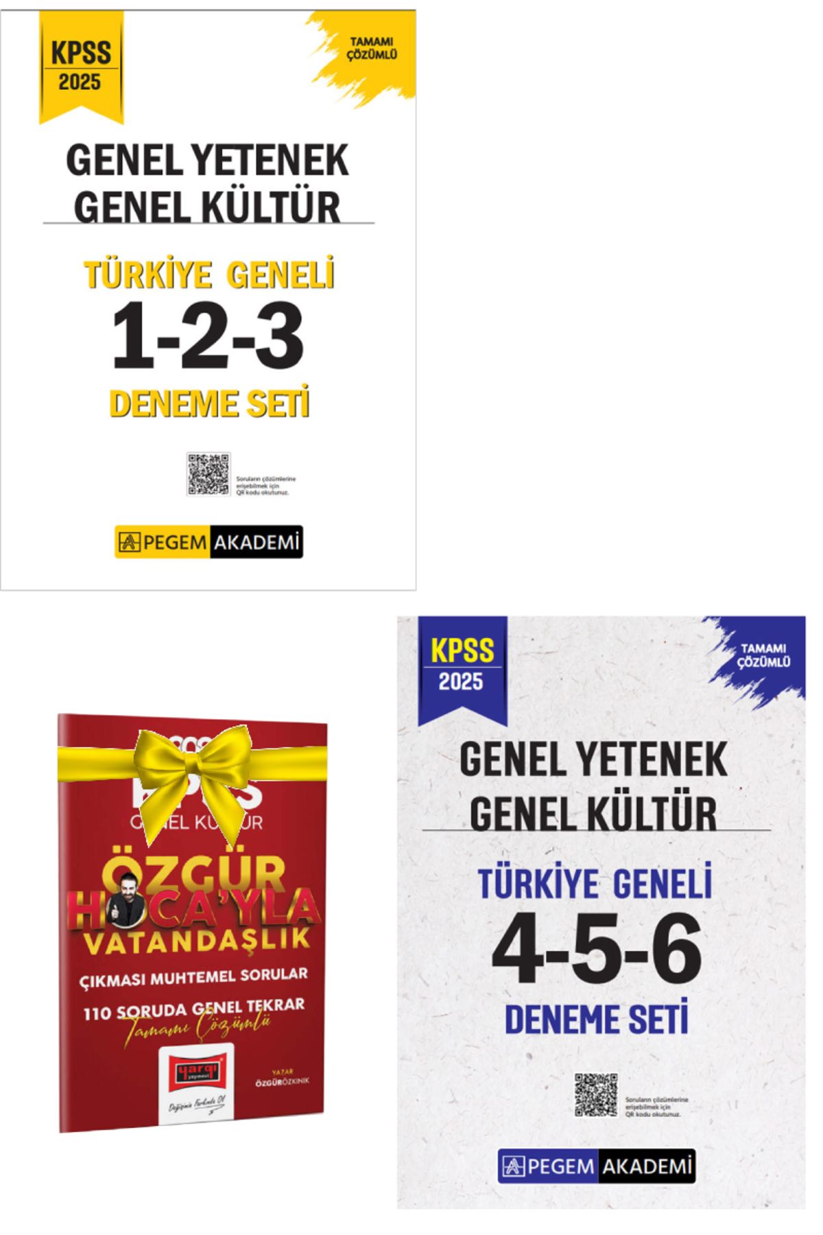Pegem Akademi Yayıncılık 2025 Pegem KPSS GYGK Türkiye Geneli Deneme Sınavları+Hediye