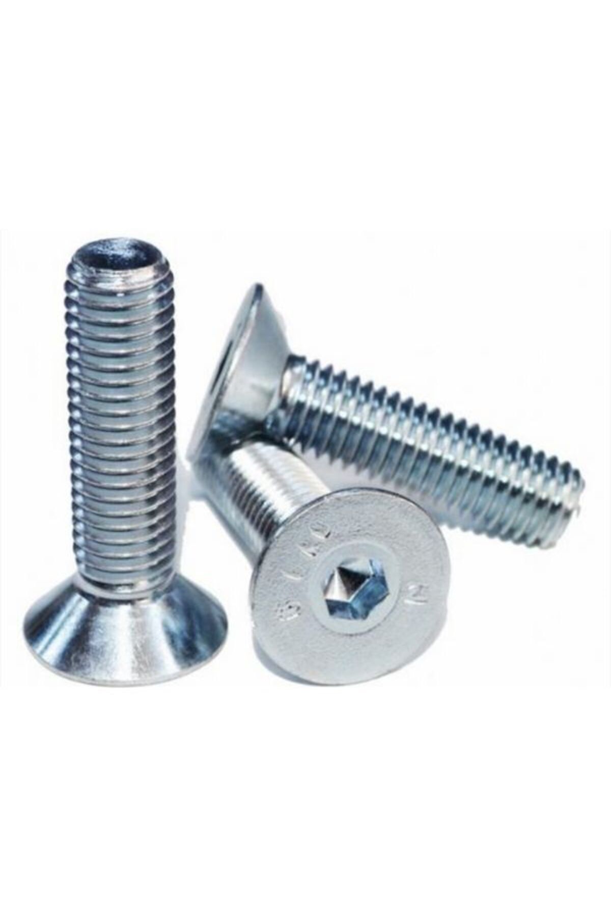 HIRDAVATADAM Havşa Başlı İmbus Alyen Tam Diş M 6X50 Galvanizli CİVATA 8.8 kalite ( 100 Ad )