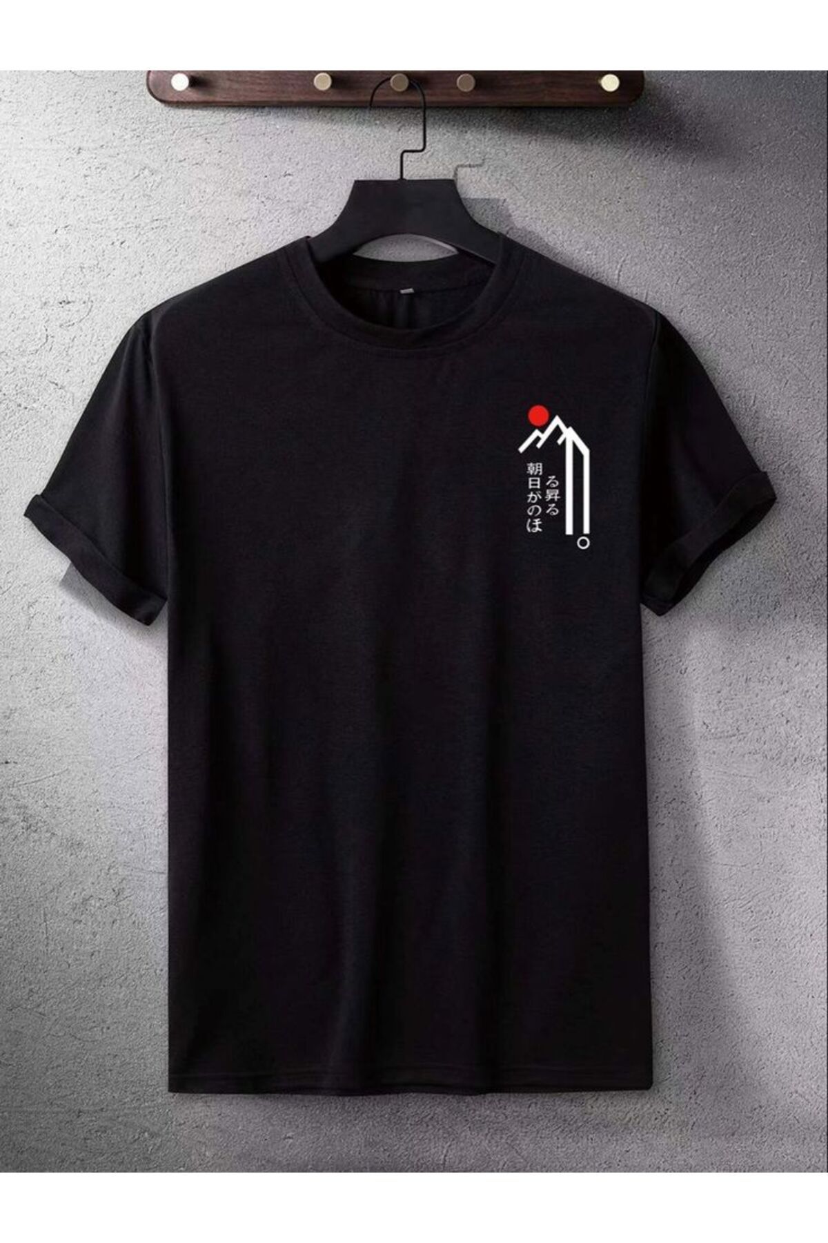 Gollinger JAPONCA Baskılı Yuvarlak Yaka T-shirt - SİYAH