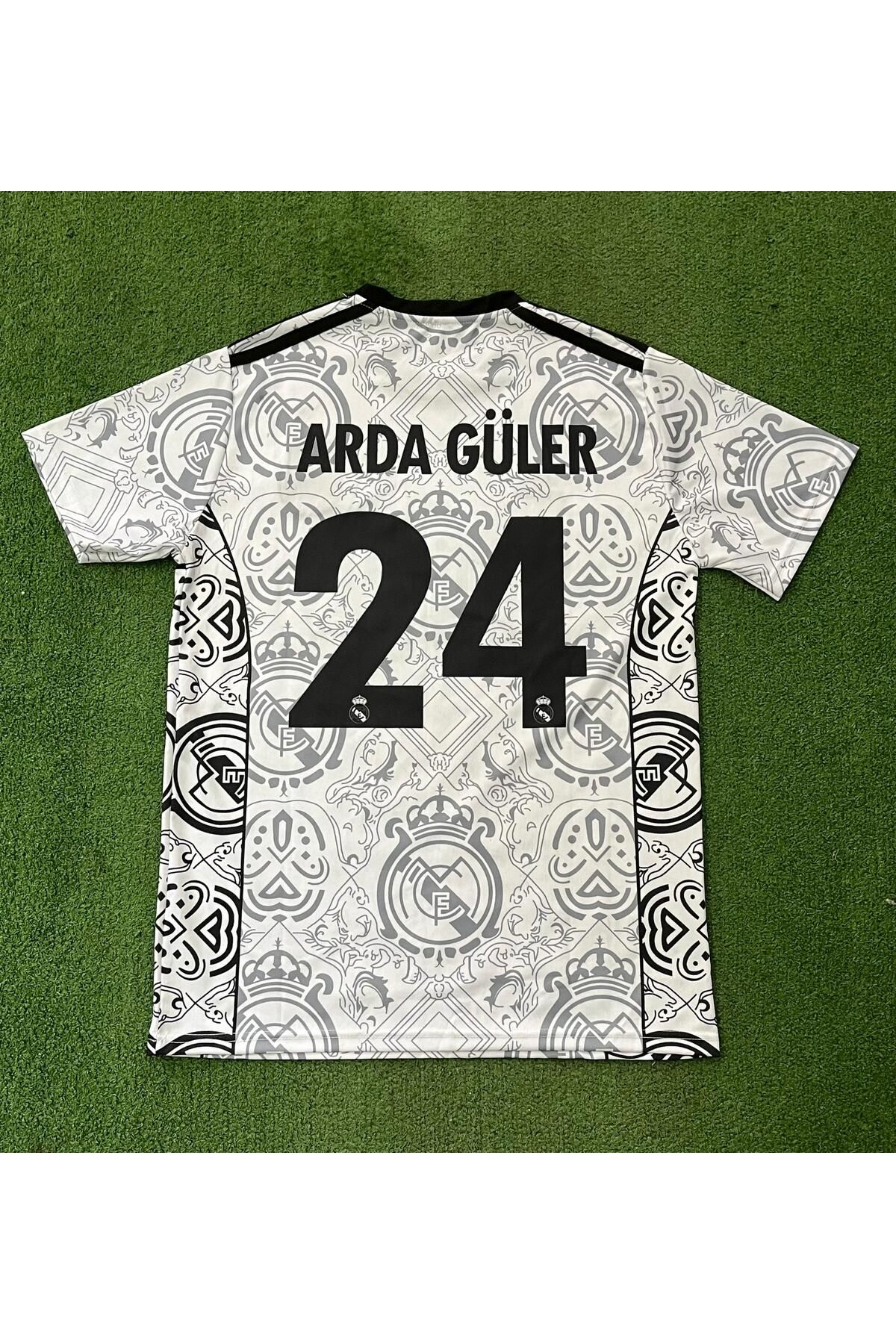 JANJON STAR Beyaz Renk R.Madrid Özel Tasarım Forma / Kısa Kol R.Madrid Forma
