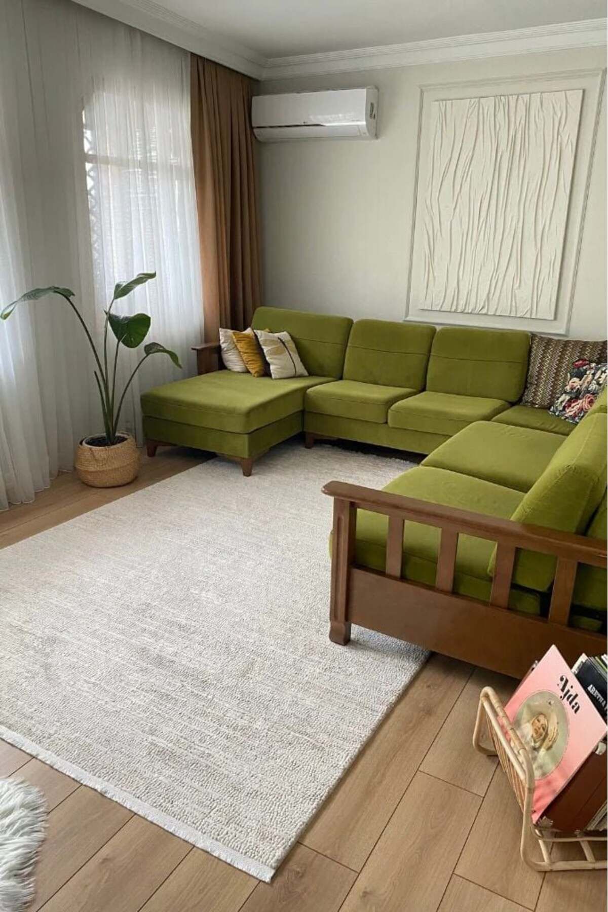 APEX HALI Apex Halı Truva Akrilik Halı Koleksiyonu 6631 Krem
