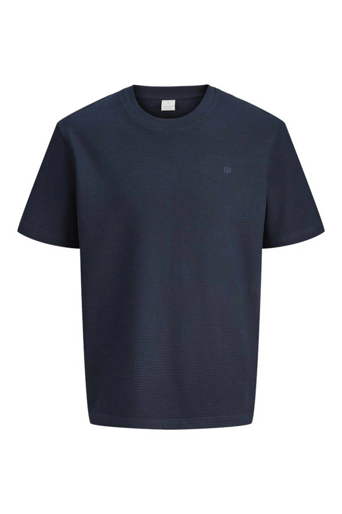 Jack & Jones Erkek Lacivert Jprlach Ss Tee Styd Ss25 T-shirt 12286293-Bluenight