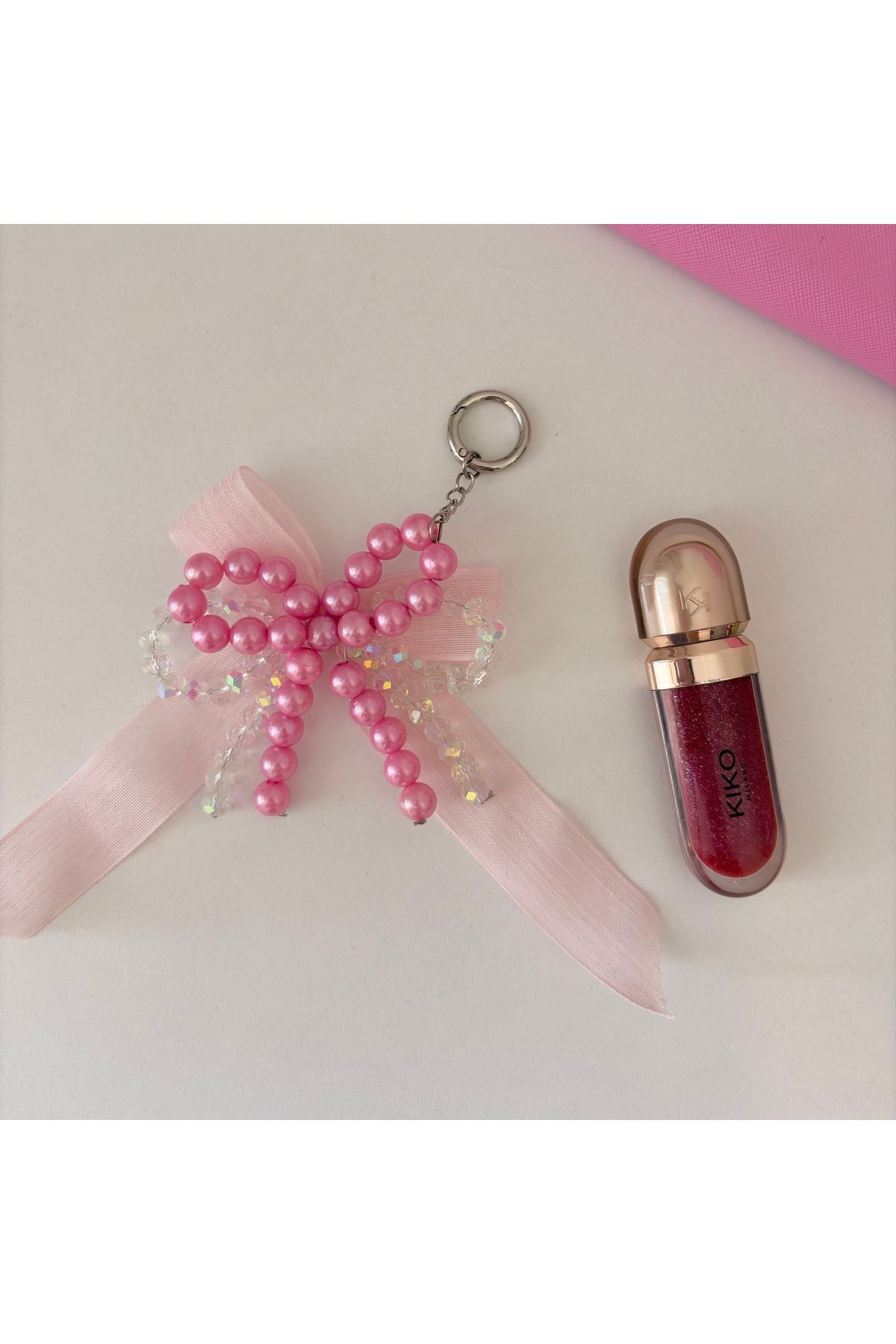 PİNKUE Pinkue Bubble Candy Kristal Boncuk Charm/ Anahtarlık/ çanta süsü/