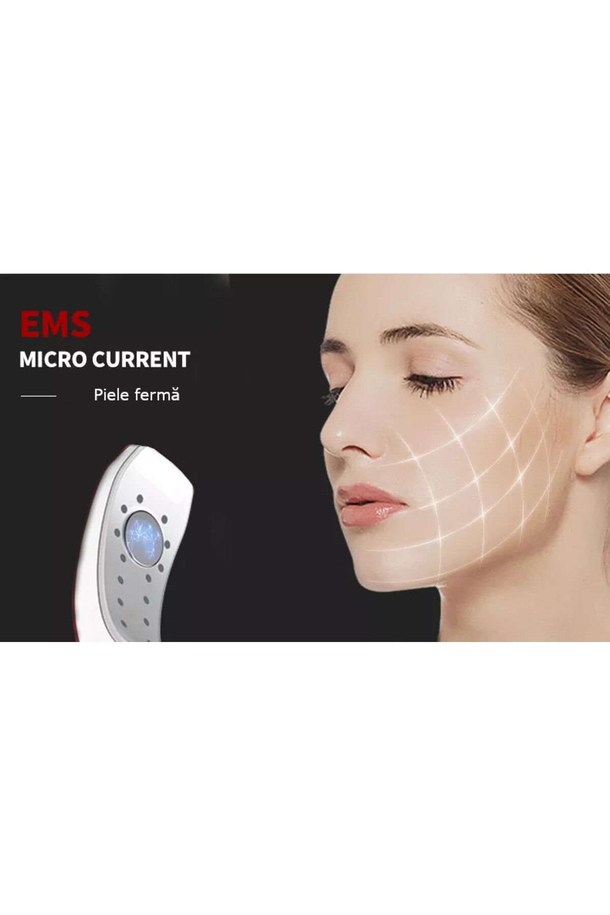 Influential Tech-V-Model Face Slimming Device, EMS, Infrared, Heating, 10 Levels, Remote, 750mAh, White 8