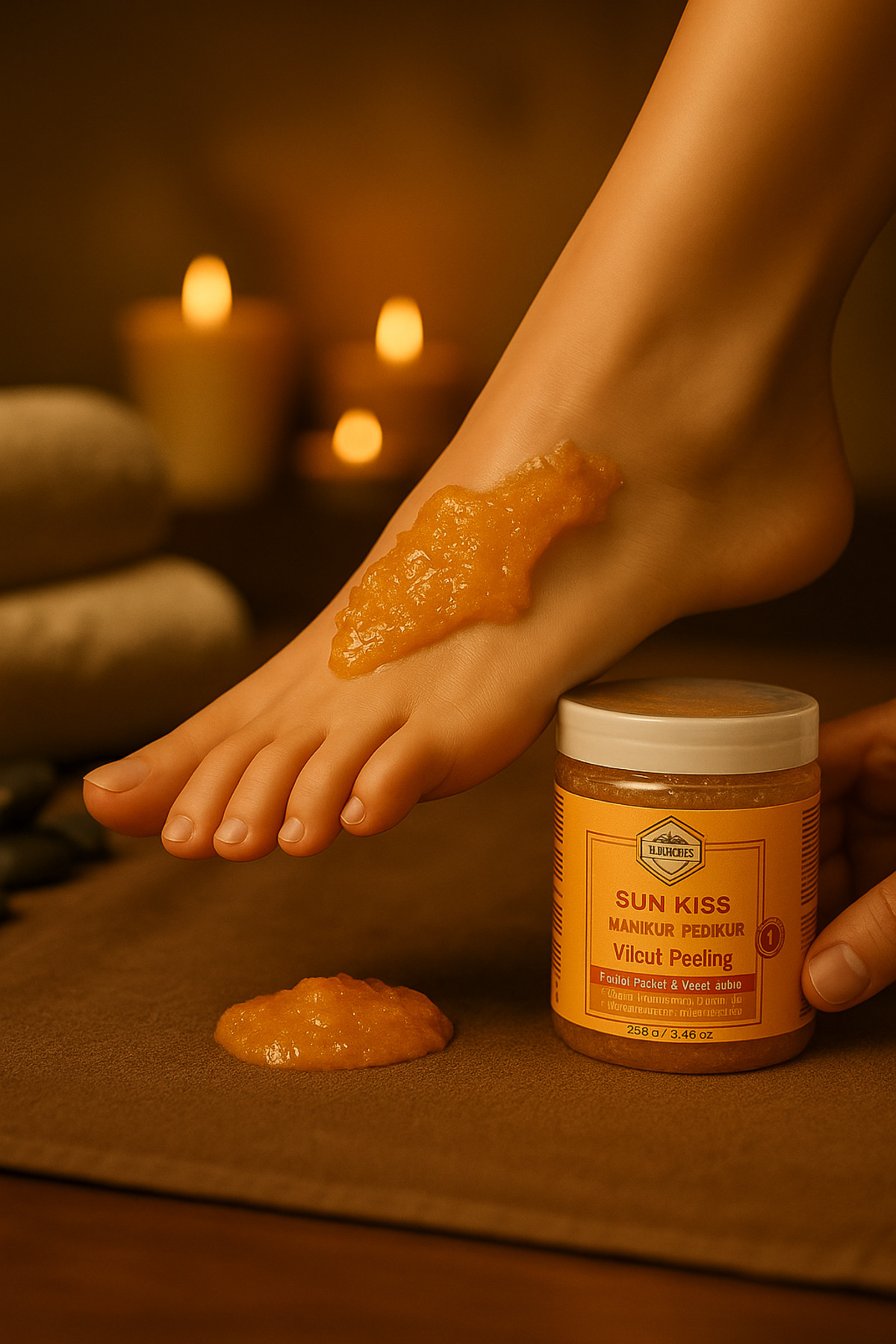 naturgleam Sun Kiss Manikür‑Pedikür & Vücut Peeling – 260 g