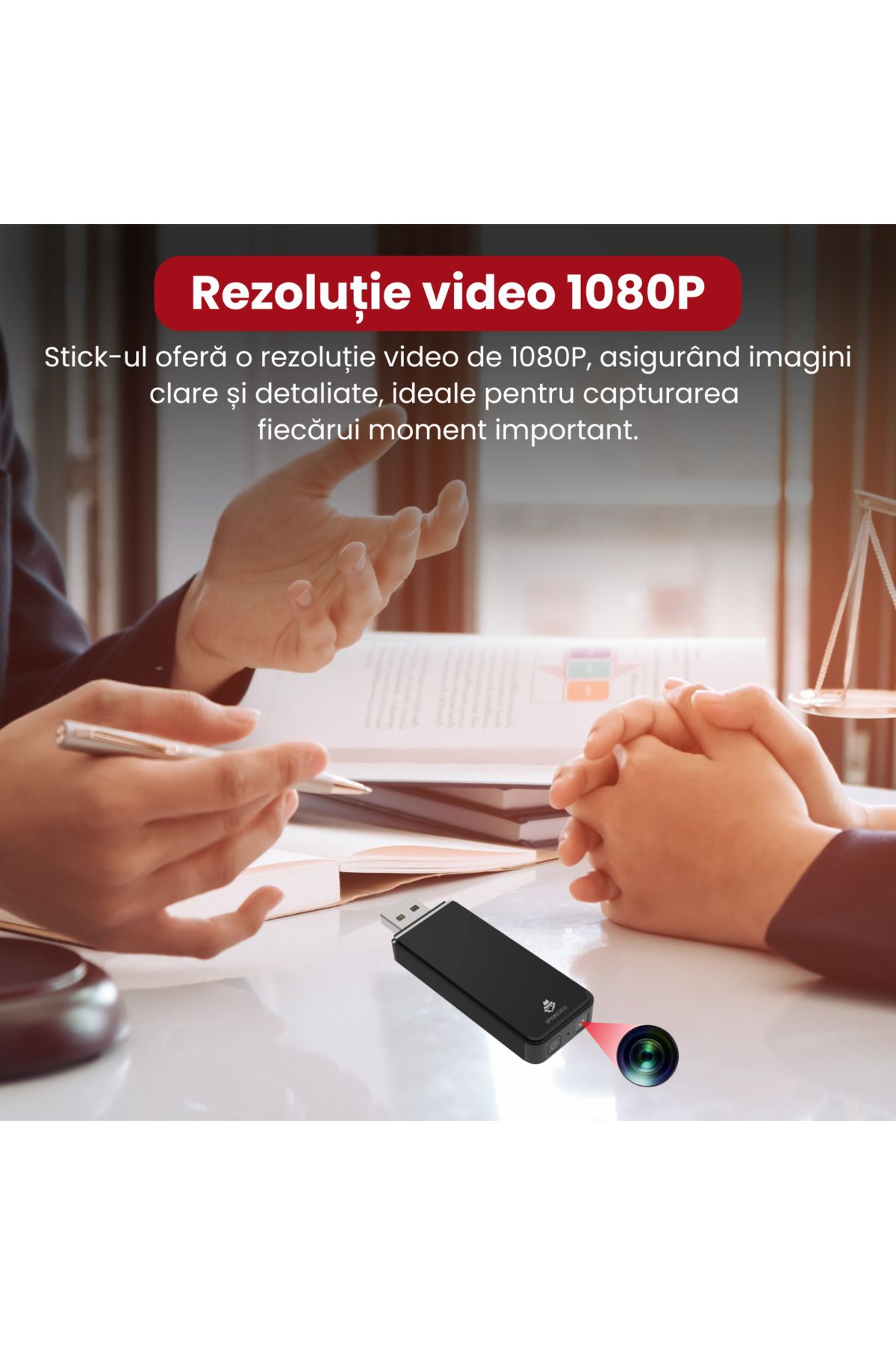 Spionescu-Hidden camera stick, 1080P resolution, motion detection, 500 mAh battery, cyclic recording 5