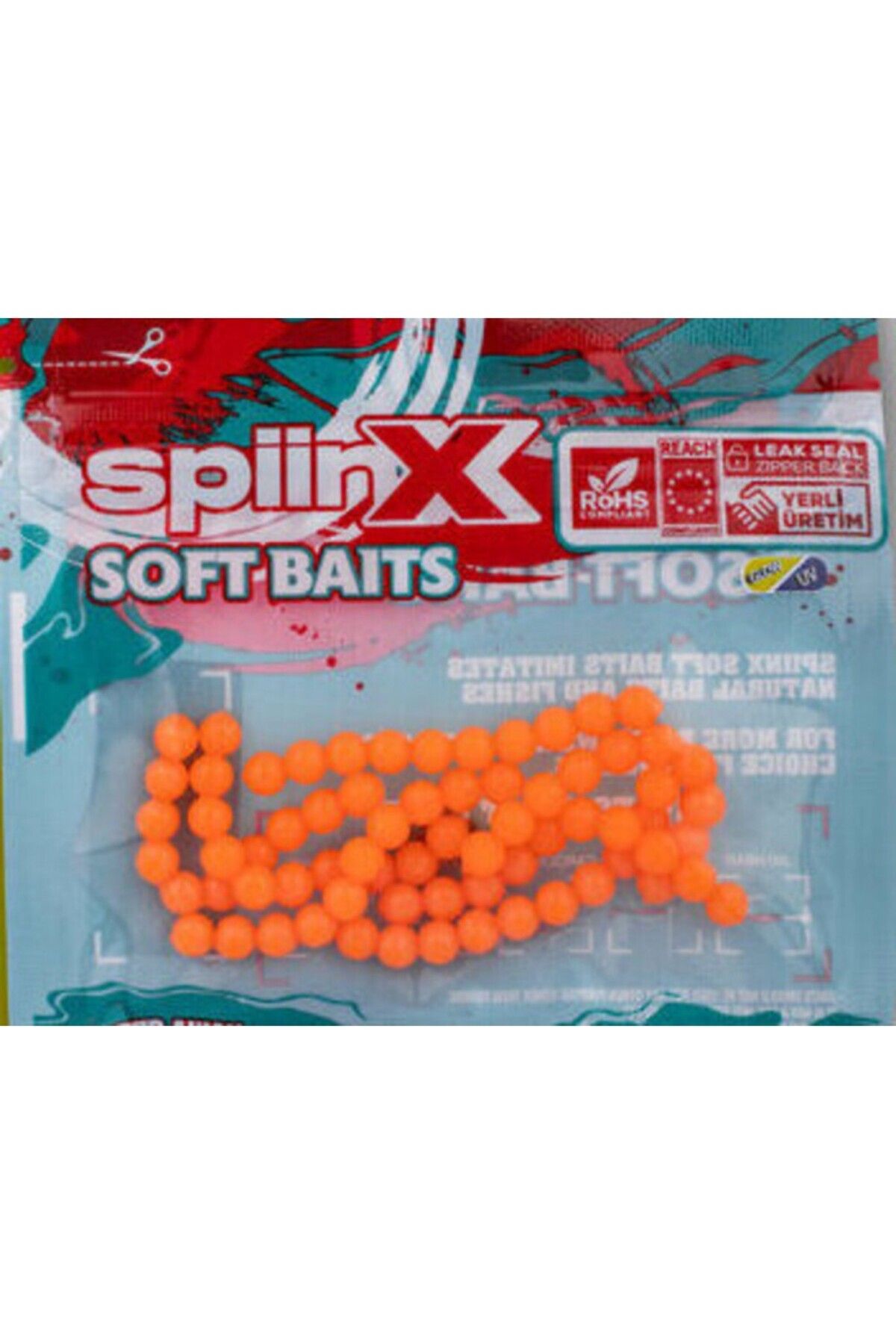 SpiinX BALIK YUMURTASI 6MM 70P UV ORANGE GLOW