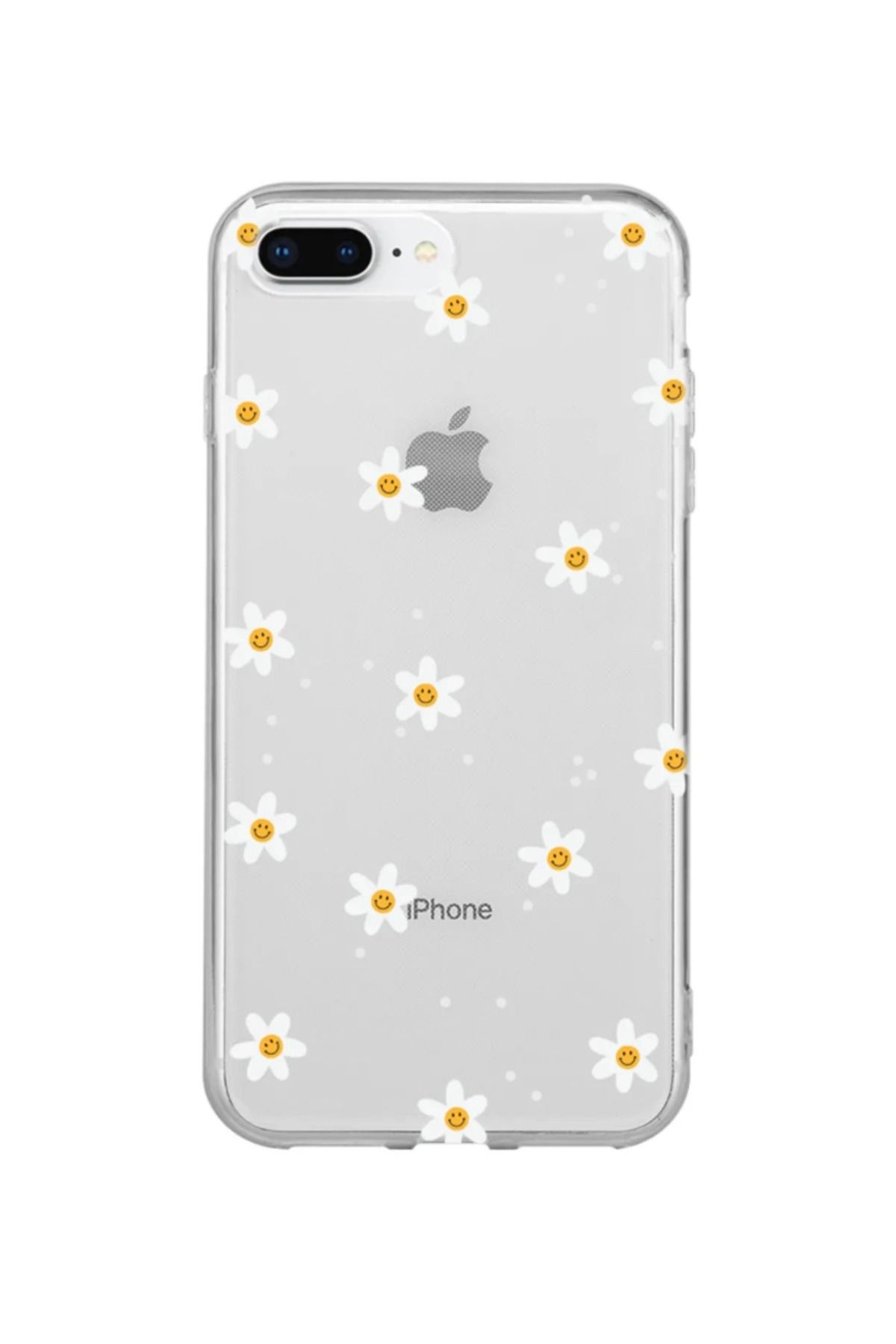 LUXKLAS ıphone 7 Plus Ve 8 Plus Uyumlu Kamera Korumalı Baskı Desenli Silikon Kılıf